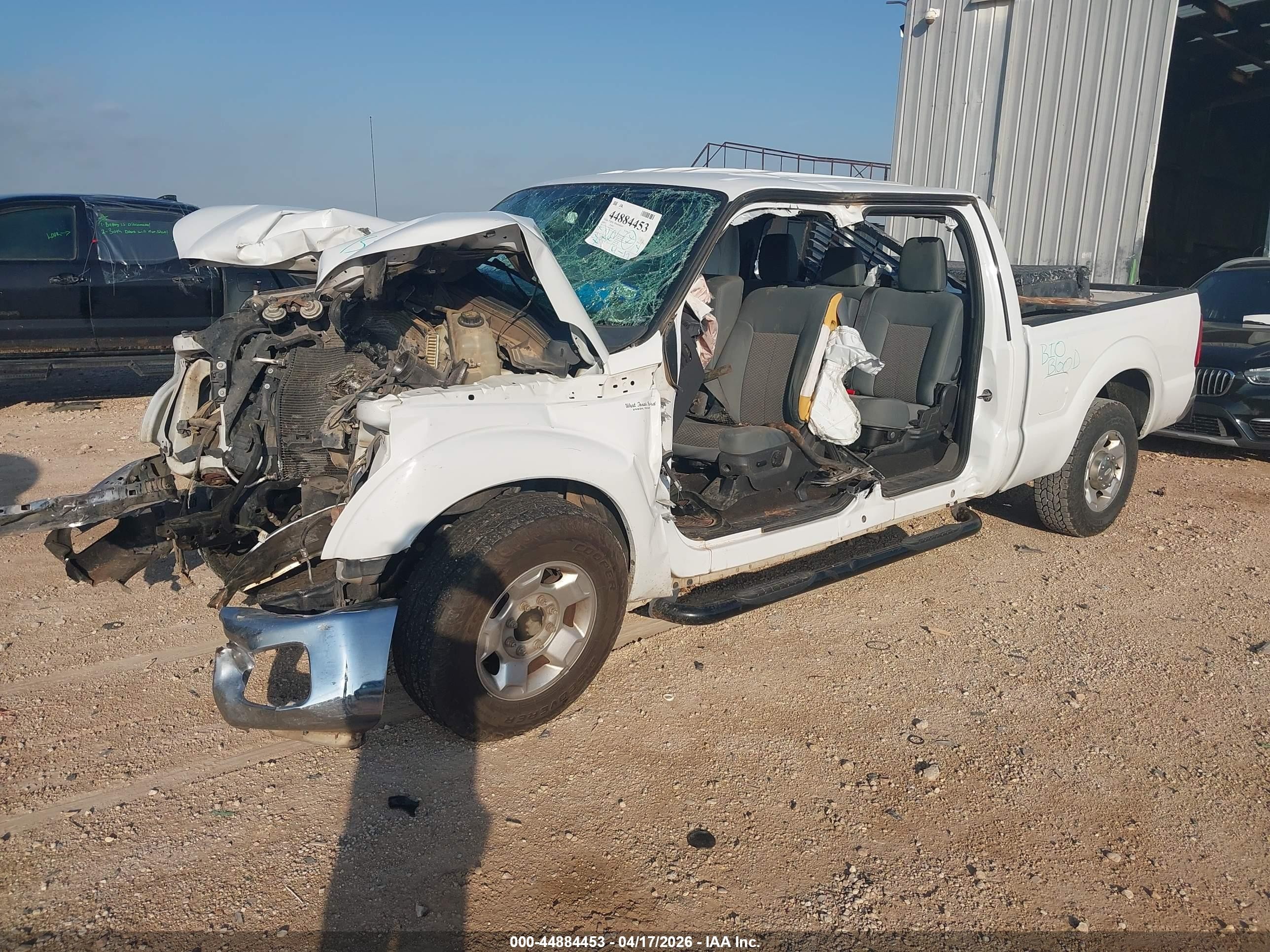 2012 Ford F-250 Xlt White vin: 1FT7W2A64CED22420