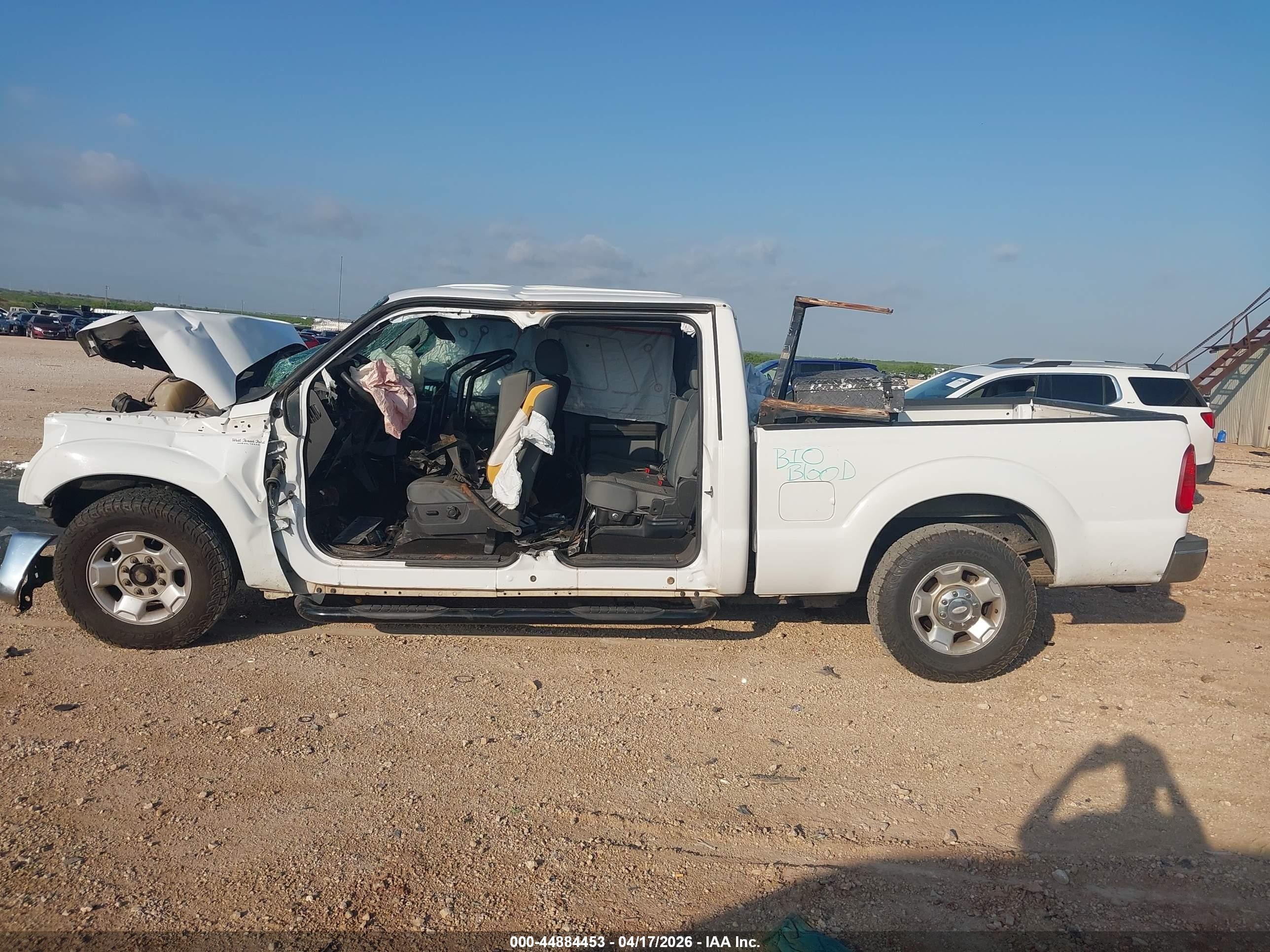 2012 Ford F-250 Xlt White vin: 1FT7W2A64CED22420