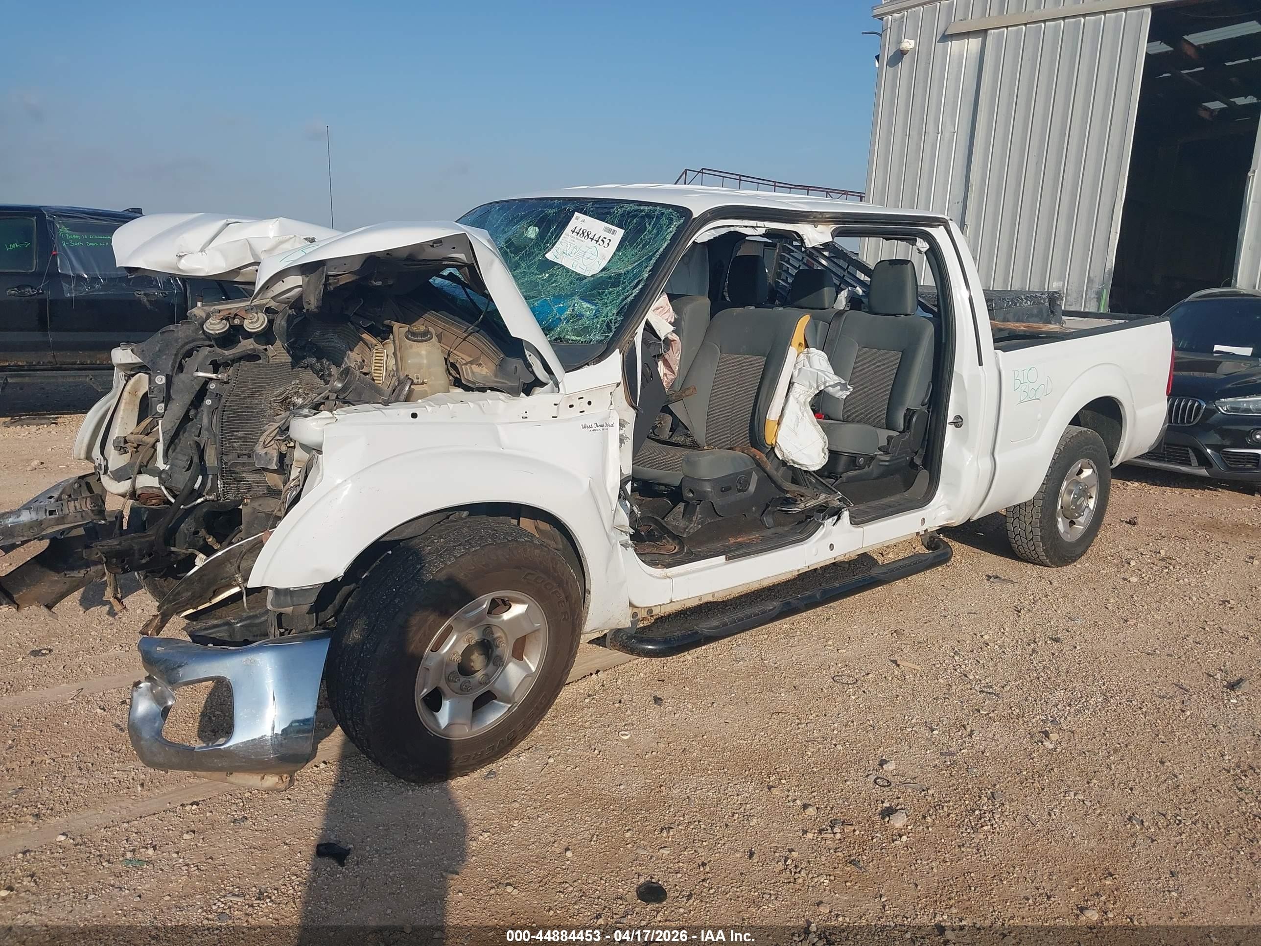 2012 Ford F-250 Xlt White vin: 1FT7W2A64CED22420