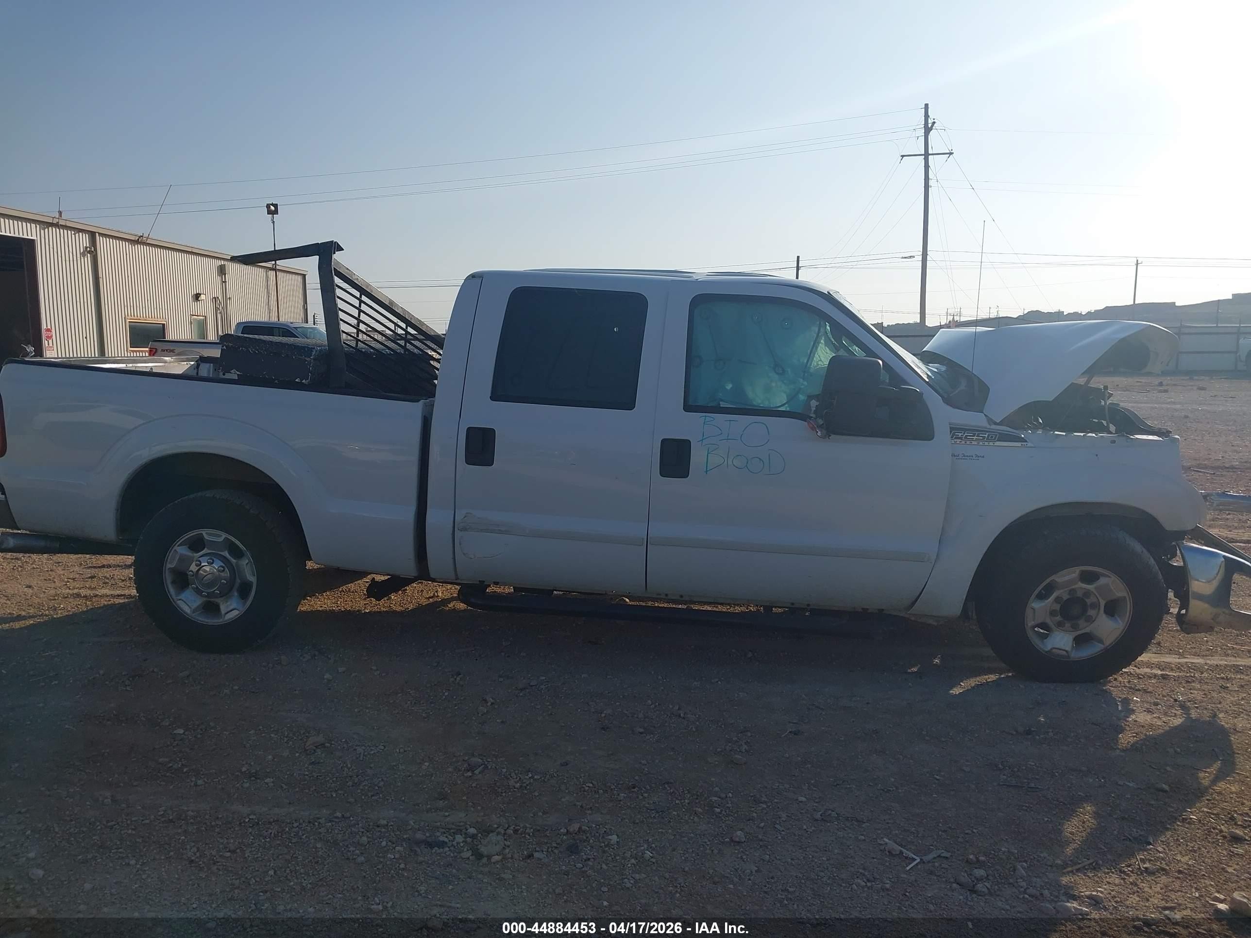 2012 Ford F-250 Xlt White vin: 1FT7W2A64CED22420