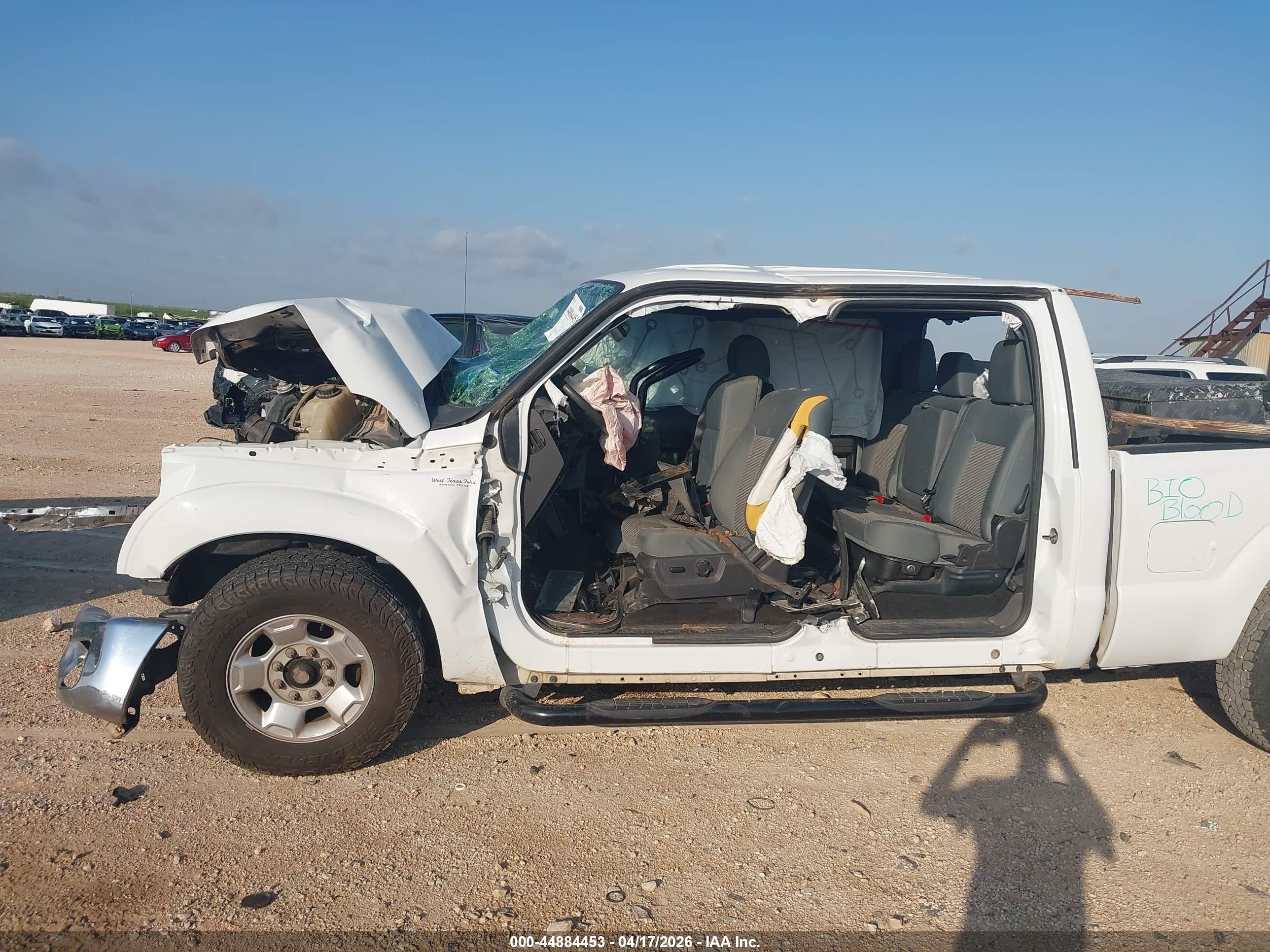 2012 Ford F-250 Xlt White vin: 1FT7W2A64CED22420
