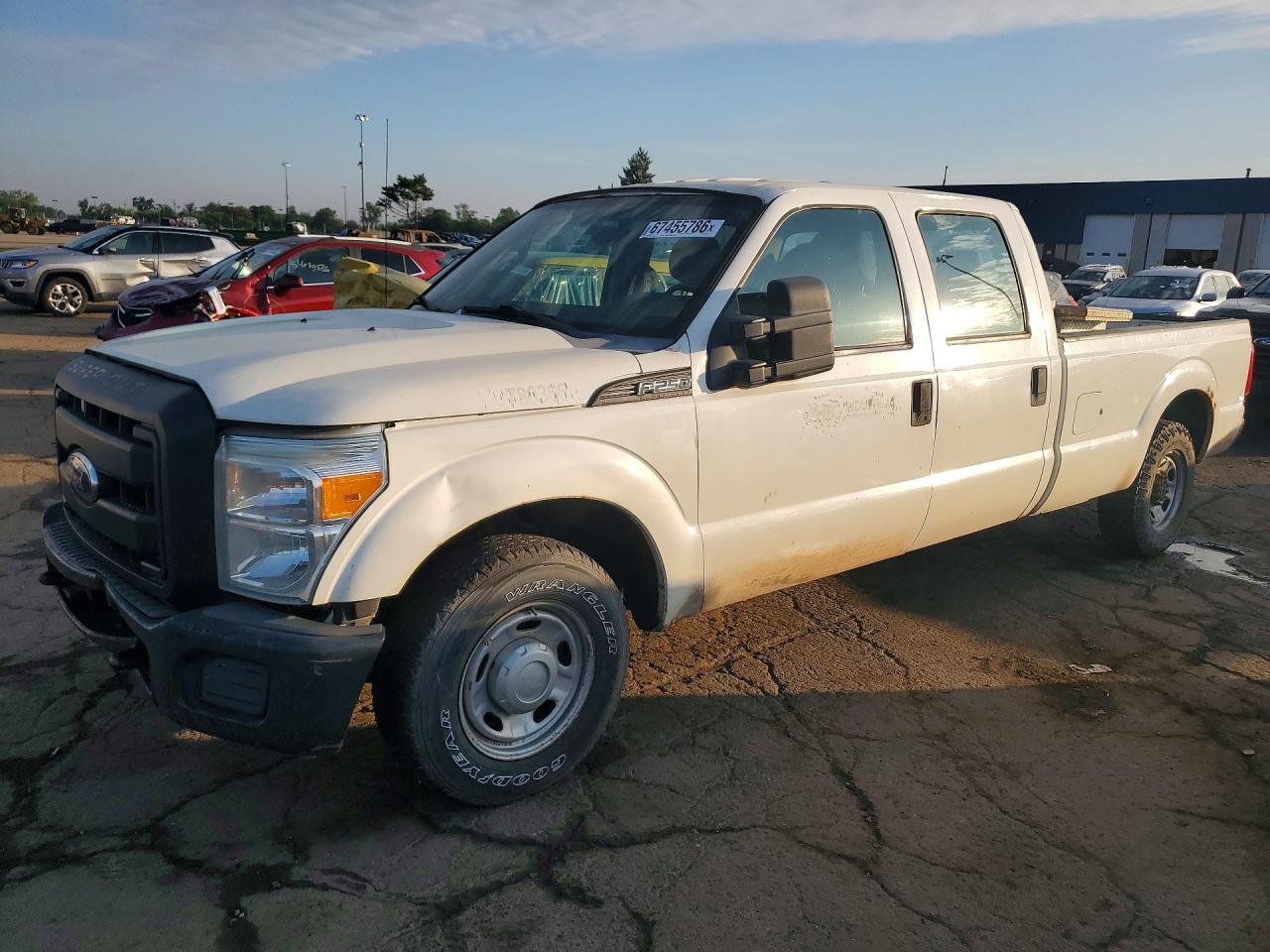 2011 Ford F250 Super Duty White vin: 1FT7W2A66BEC22141