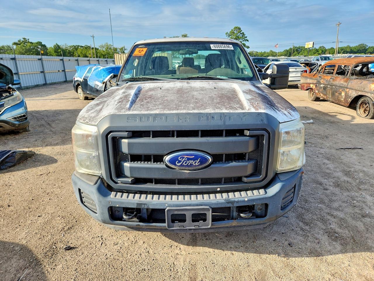 2014 Ford F250 Super Duty White vin: 1FT7W2A66EEB68487