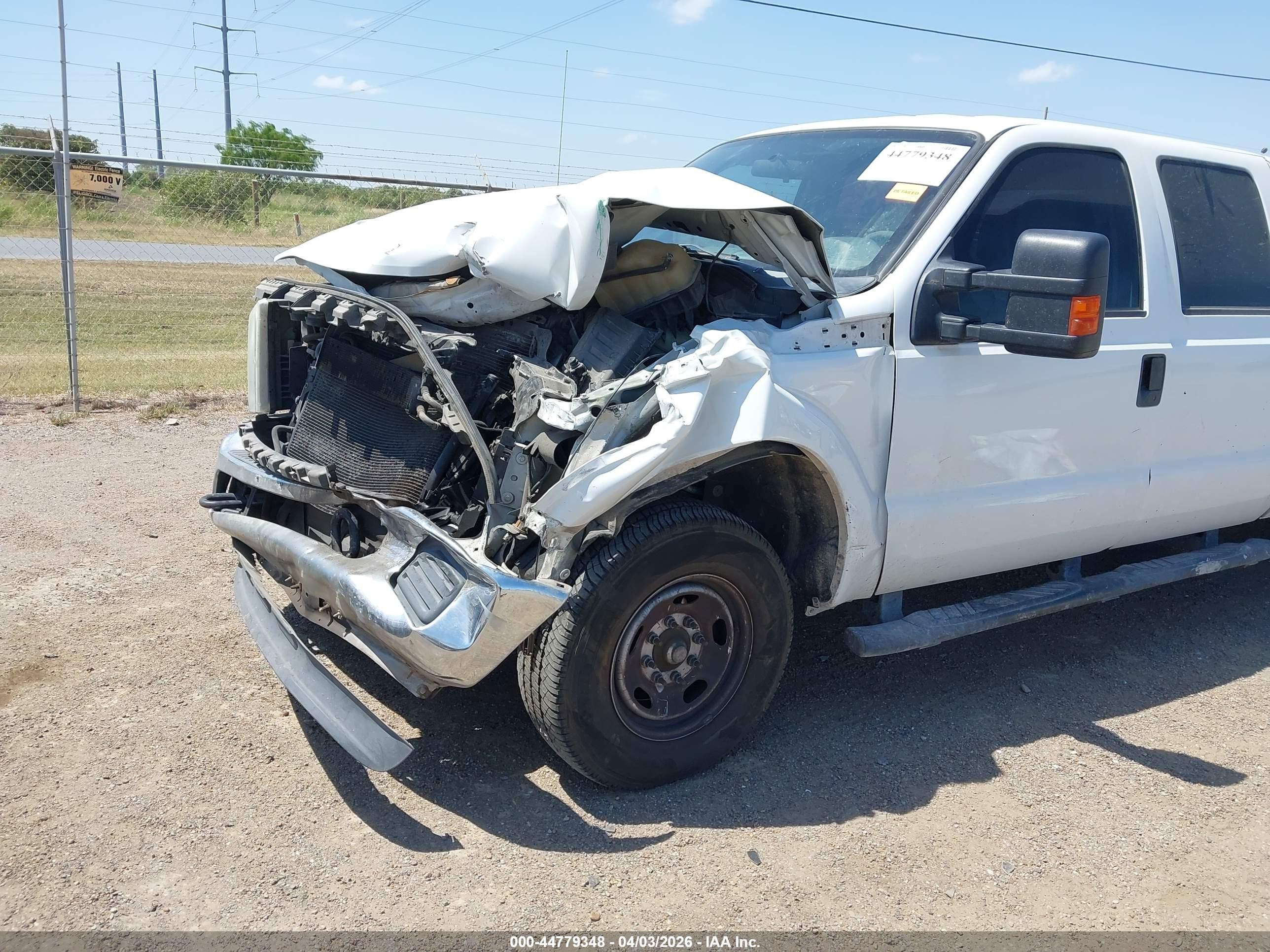 2015 Ford F-250 Xl White vin: 1FT7W2A66FEC95239