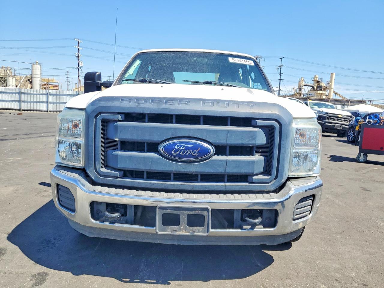 2015 Ford F250 Super Duty White vin: 1FT7W2A66FED72983