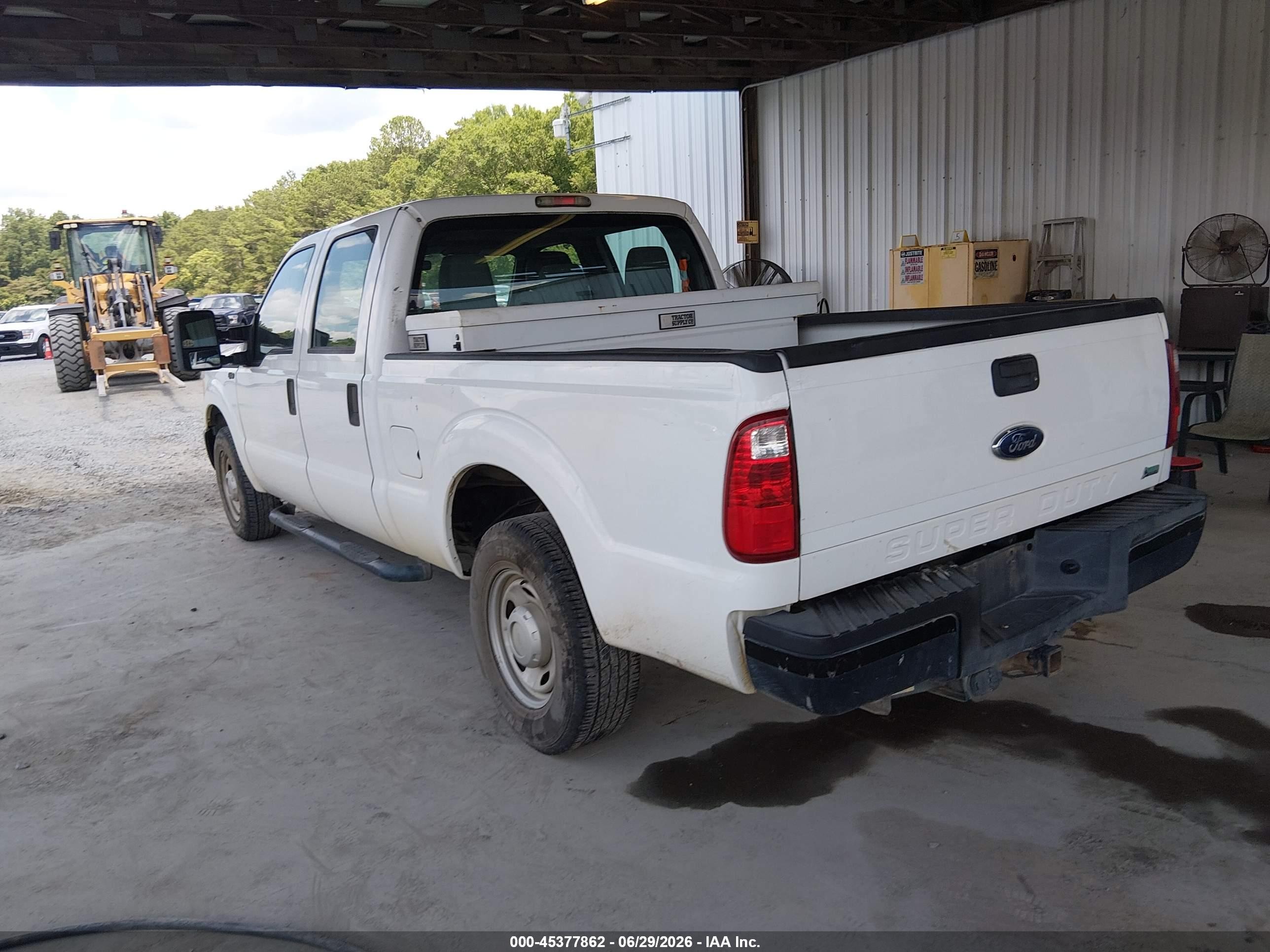 2011 Ford Super Duty F-250 Srw Xl White vin: 1FT7W2A67BEB41374