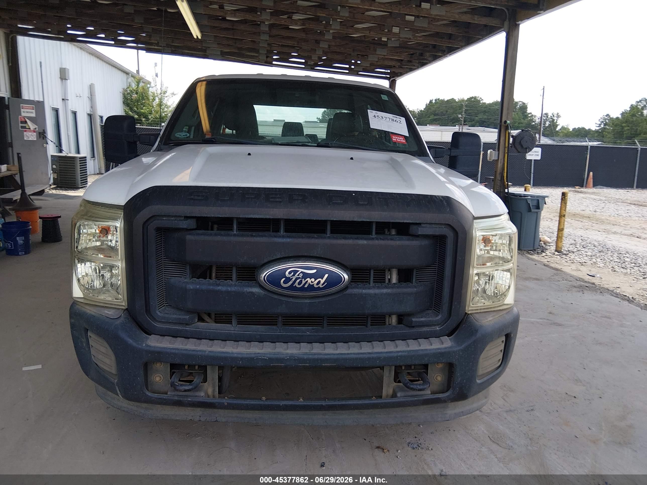 2011 Ford Super Duty F-250 Srw Xl White vin: 1FT7W2A67BEB41374