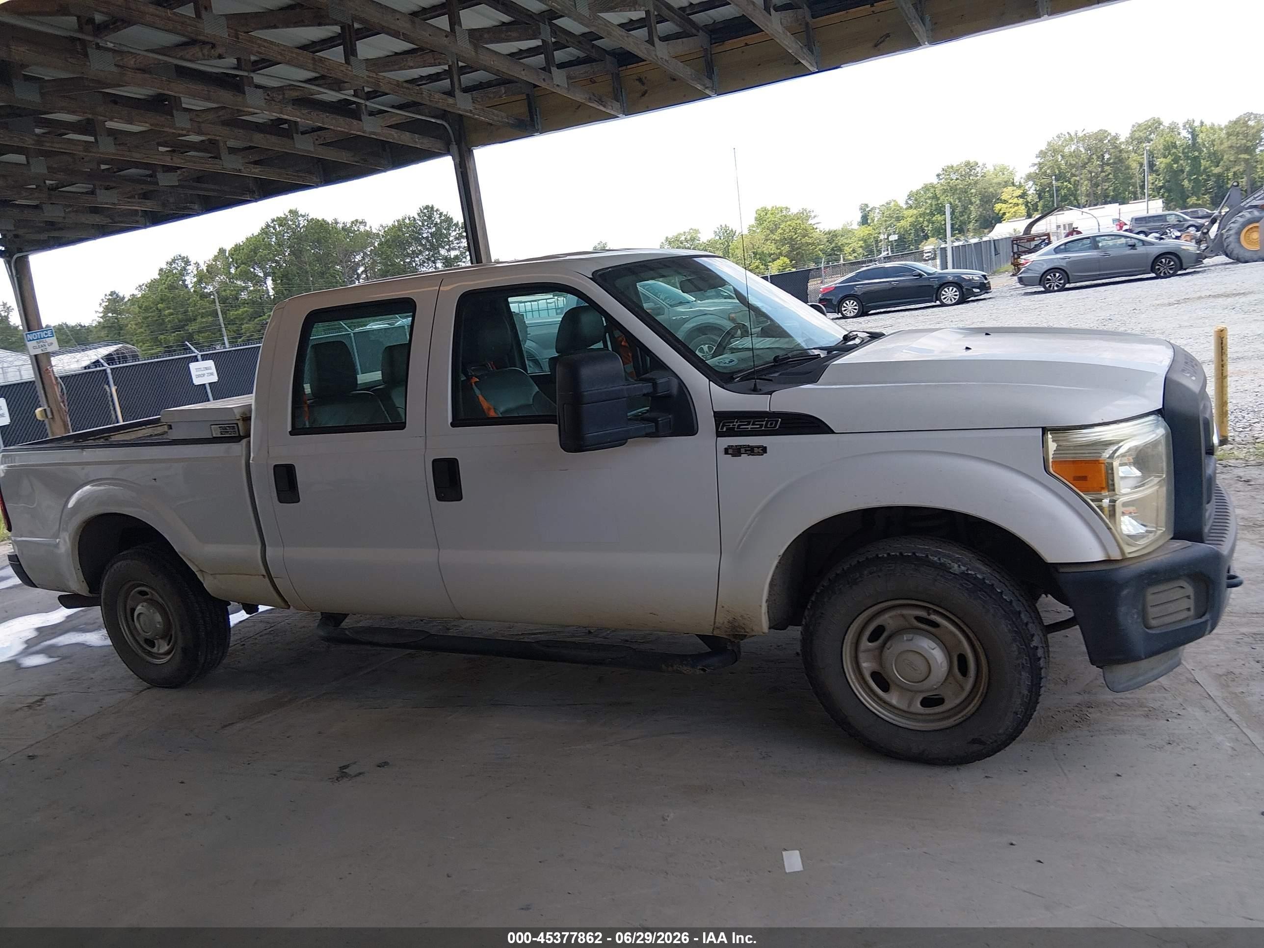 2011 Ford Super Duty F-250 Srw Xl White vin: 1FT7W2A67BEB41374