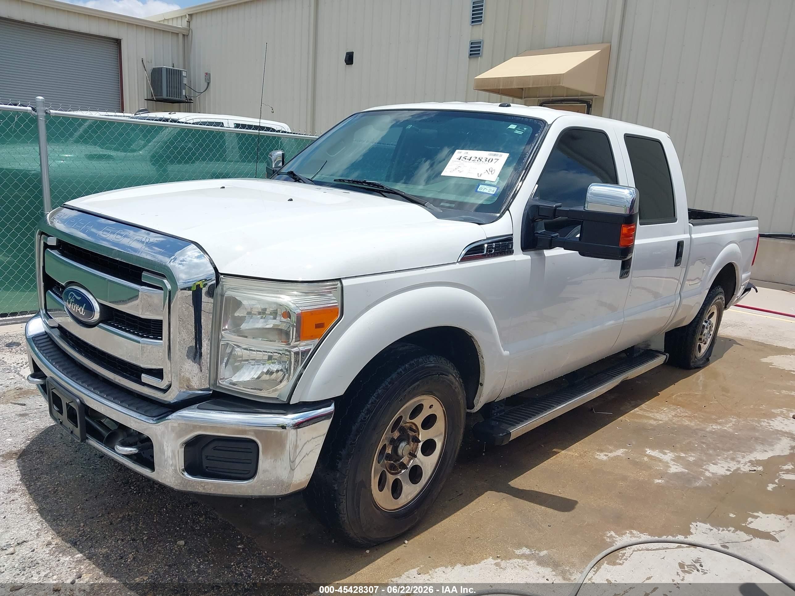 2011 Ford F-250 Xlt White vin: 1FT7W2A67BEC80582