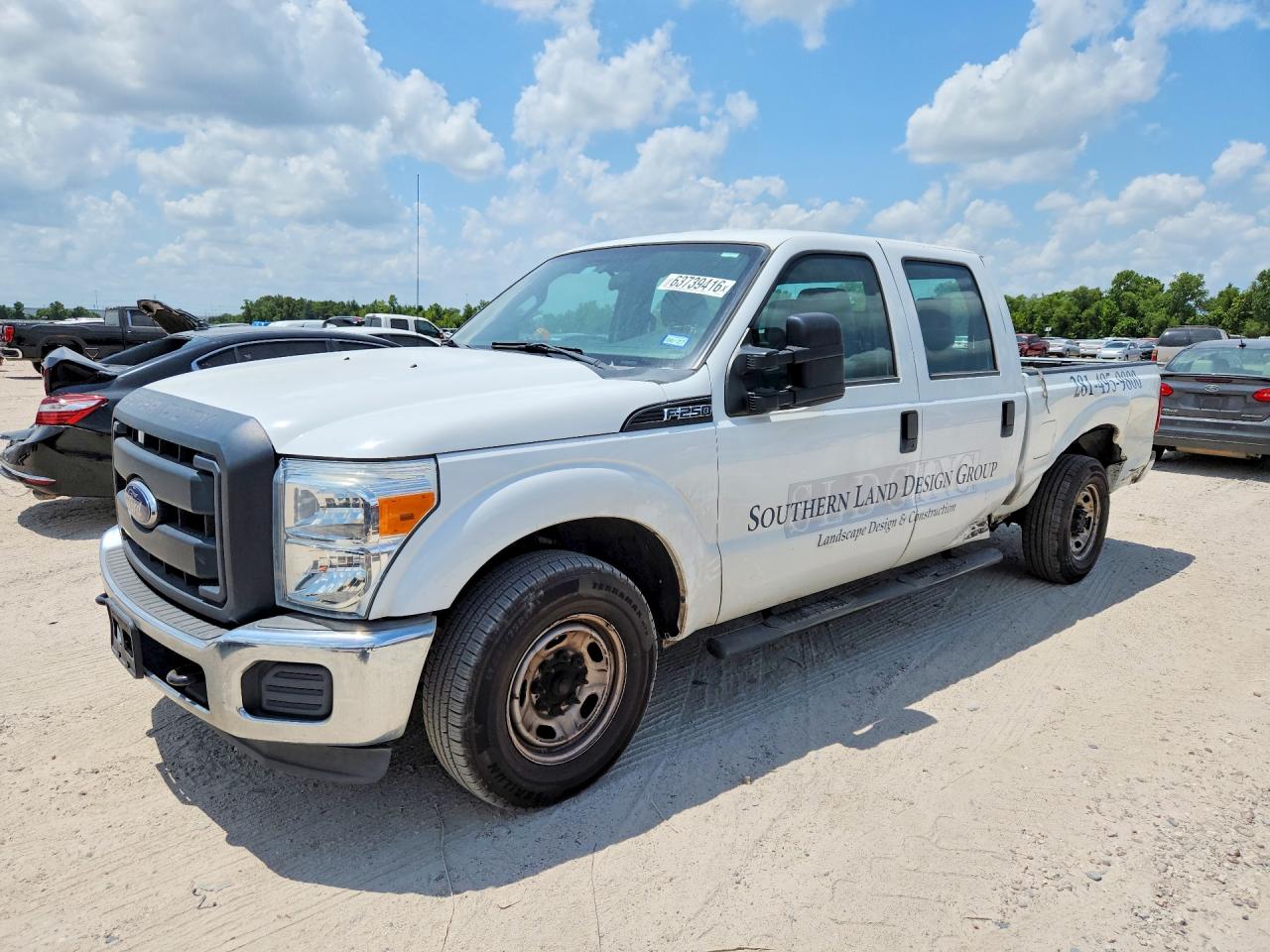 2015 Ford F250 Super Duty White vin: 1FT7W2A67FEB68547