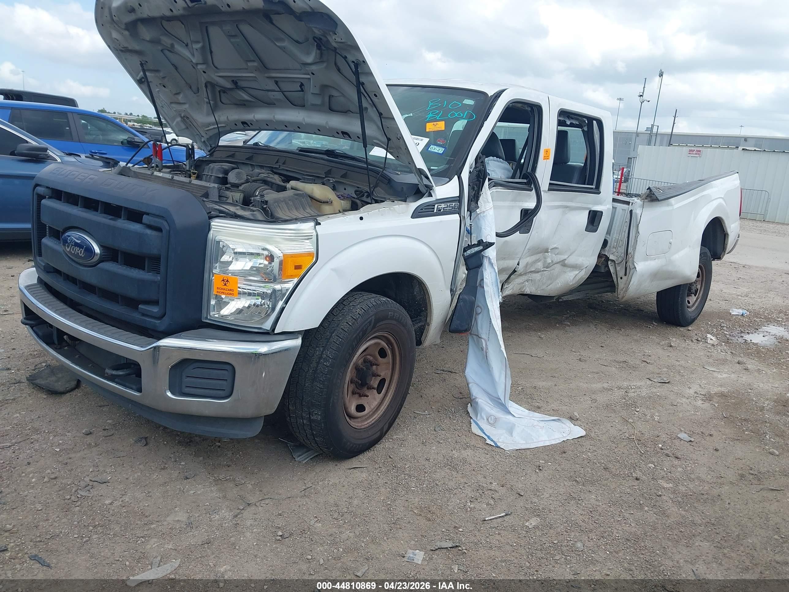 2015 Ford F-250 Xl White vin: 1FT7W2A67FEC32747