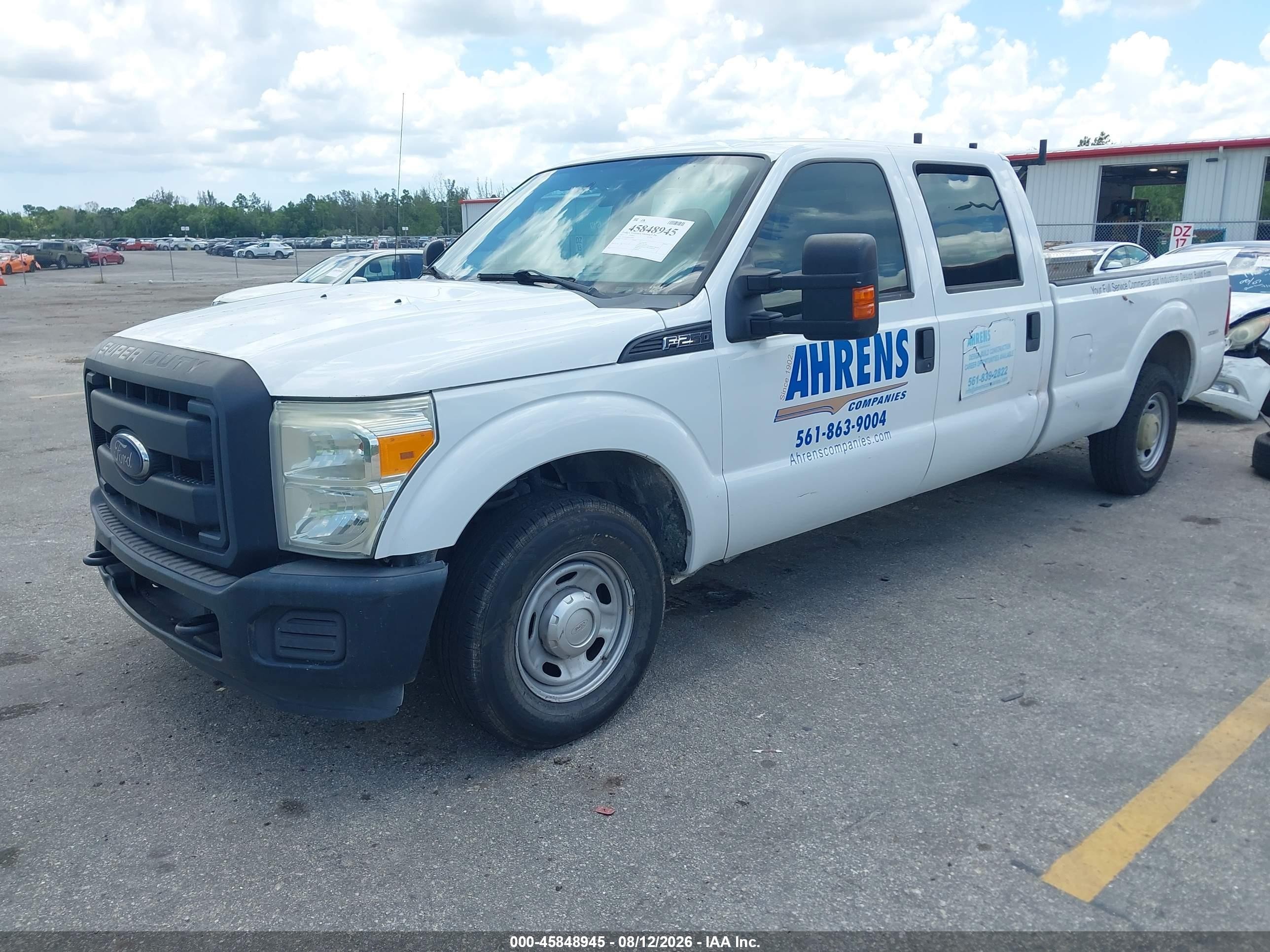 2015 Ford F-250 Xl White vin: 1FT7W2A68FED36647