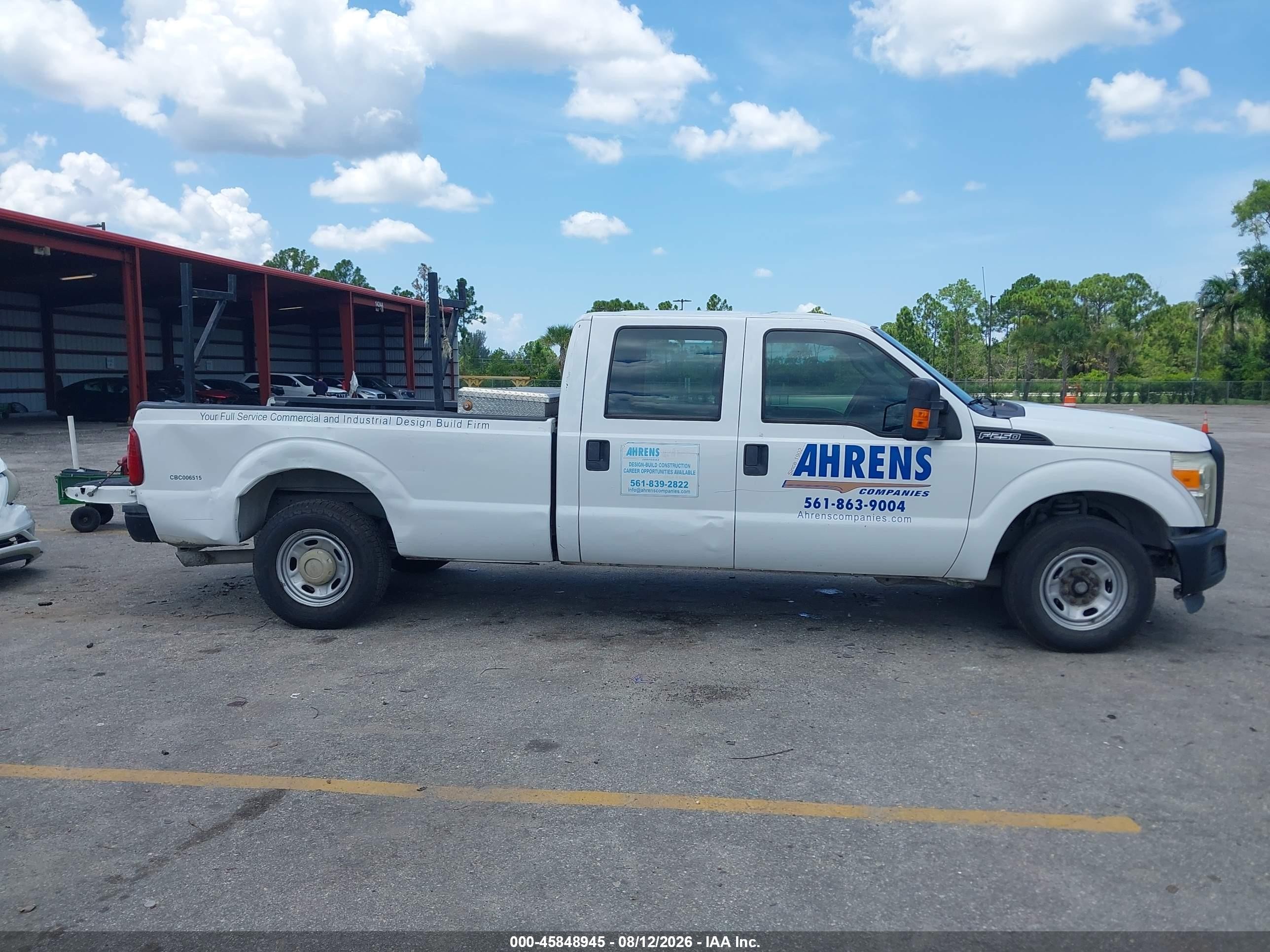 2015 Ford F-250 Xl White vin: 1FT7W2A68FED36647