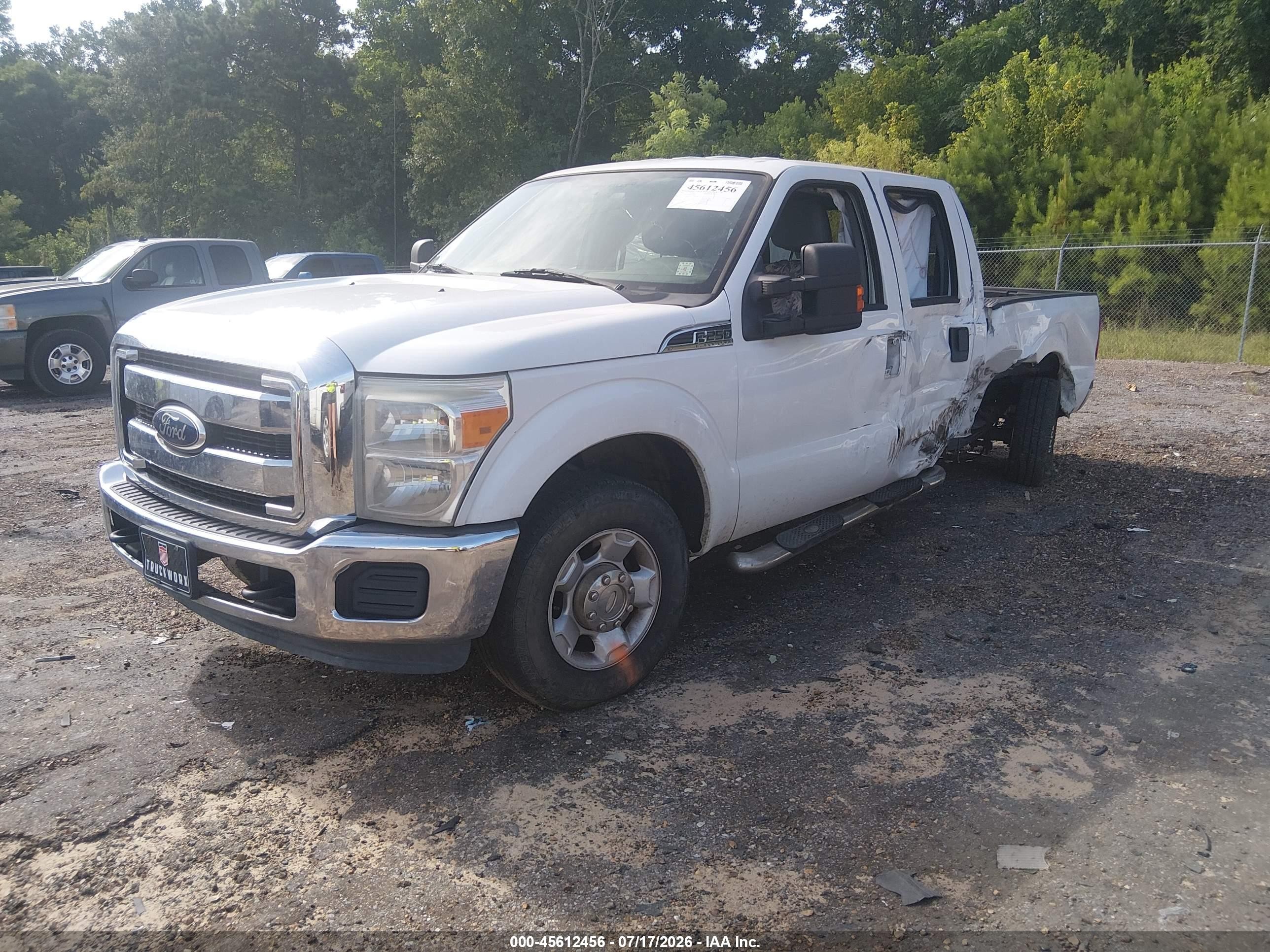 2011 Ford Super Duty F-250 Srw Xlt White vin: 1FT7W2A69BEB70097