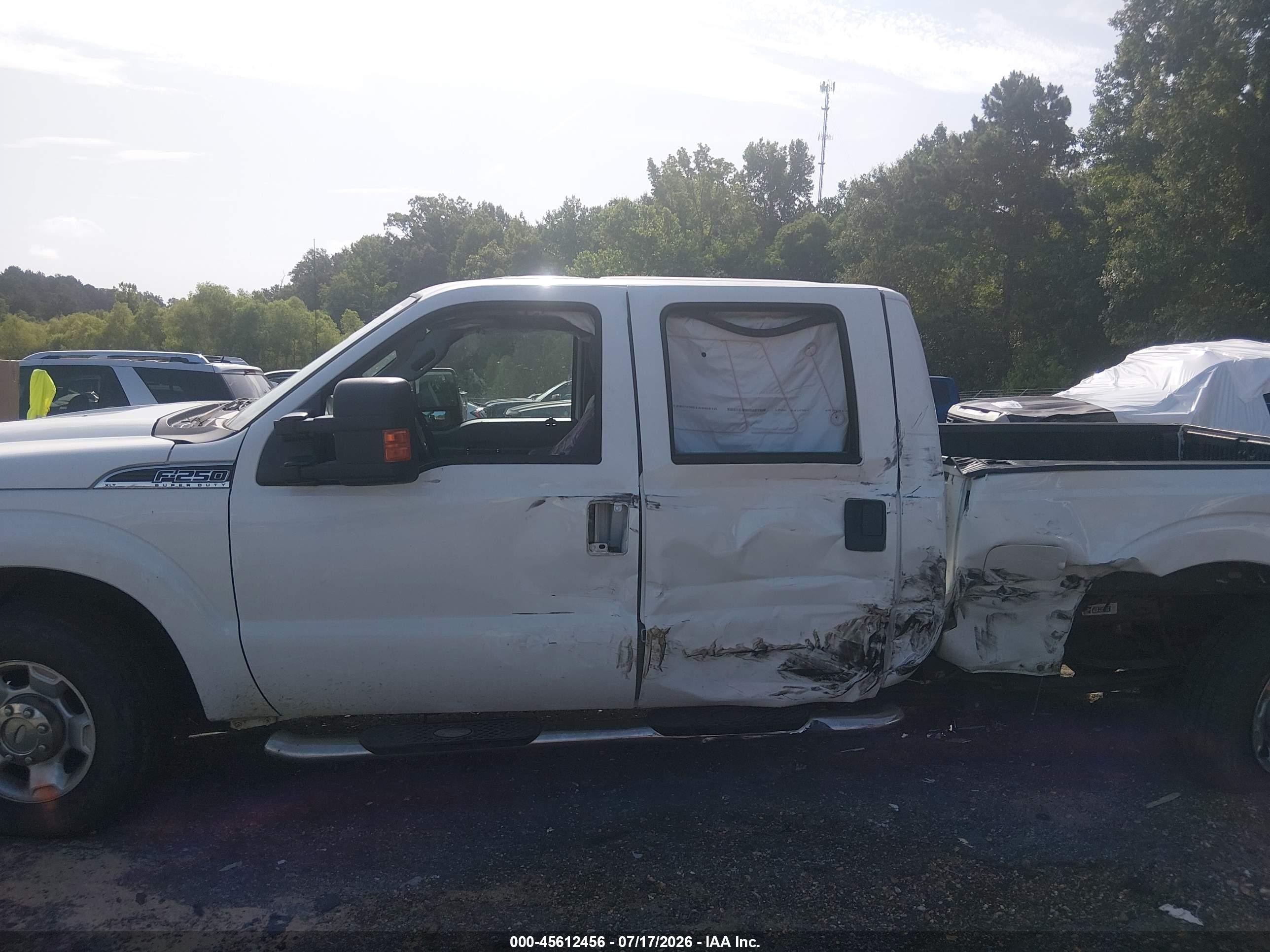 2011 Ford Super Duty F-250 Srw Xlt White vin: 1FT7W2A69BEB70097