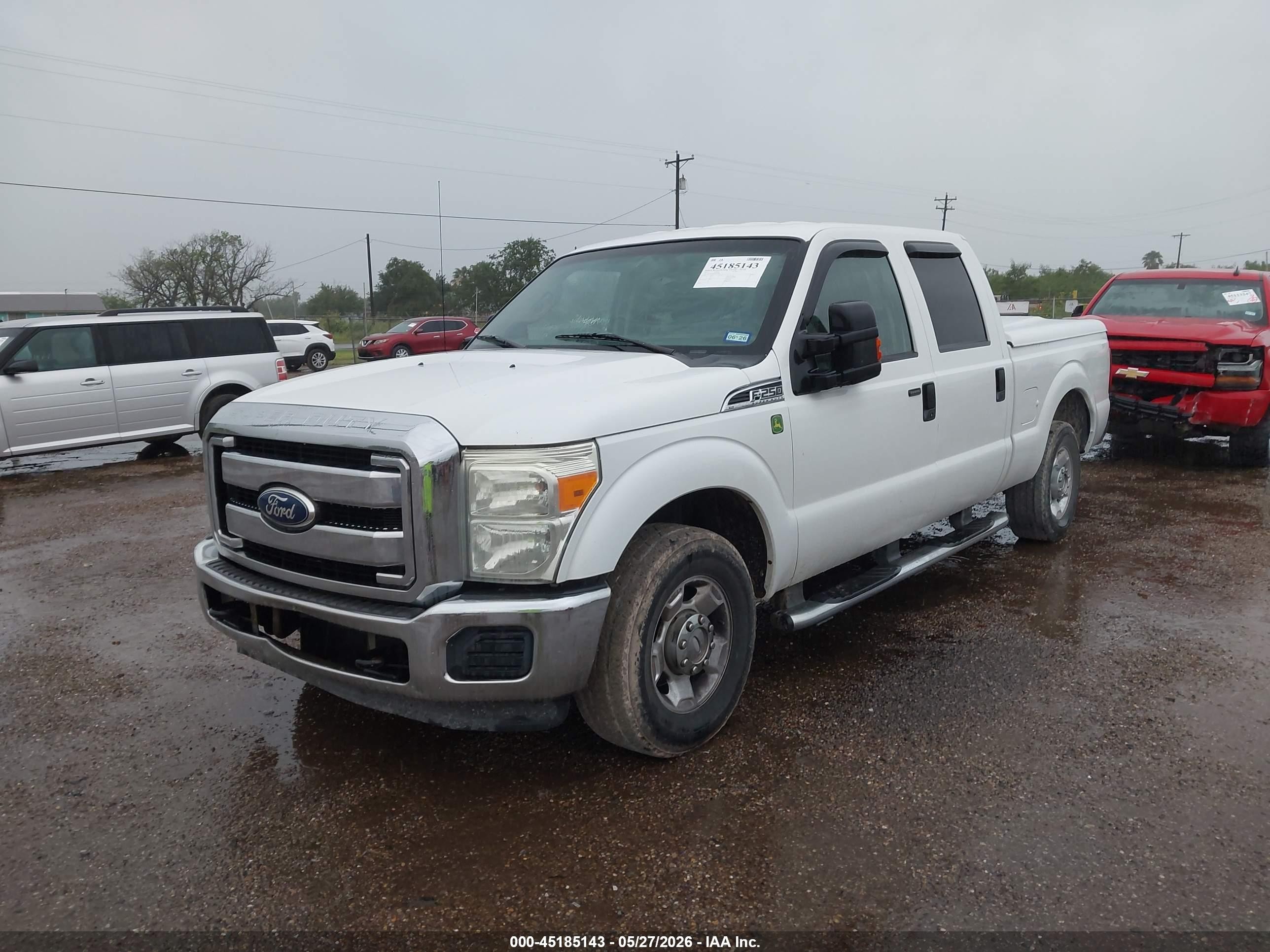 2011 Ford F-250 Xlt White vin: 1FT7W2A69BEB71668