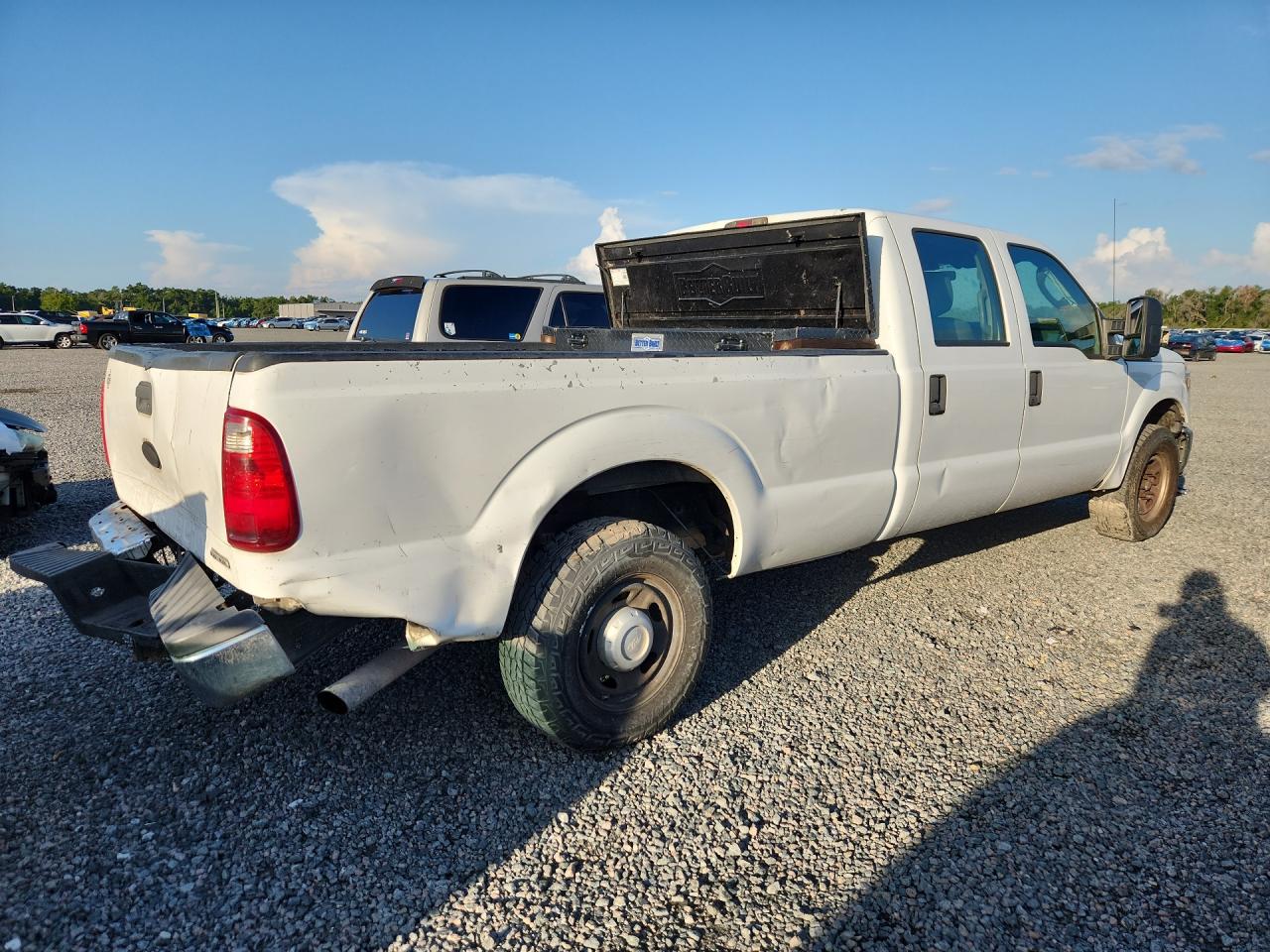2012 Ford F250 Super Duty White vin: 1FT7W2A69CEA23733