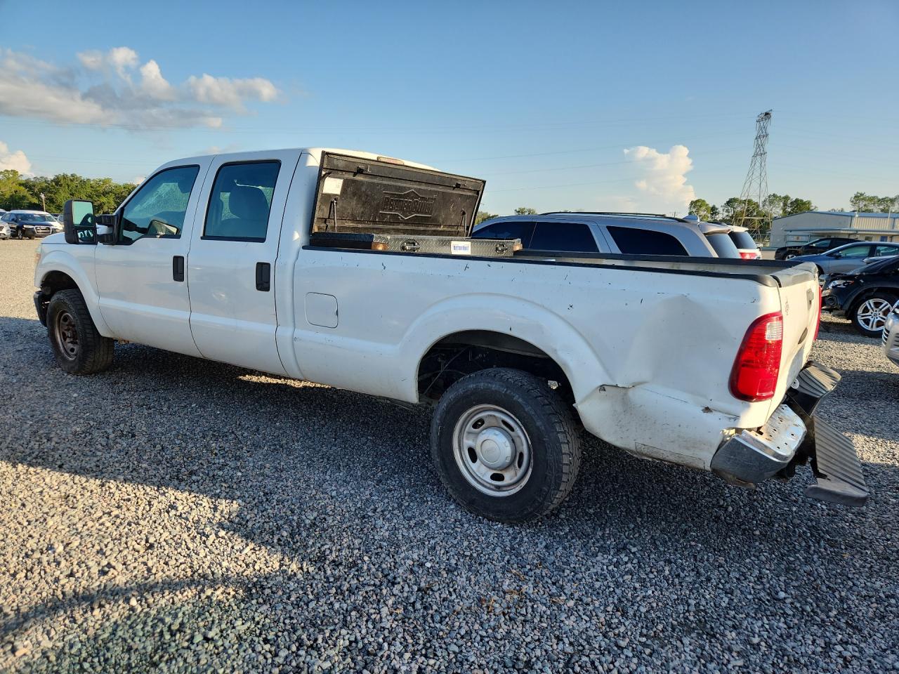 2012 Ford F250 Super Duty White vin: 1FT7W2A69CEA23733