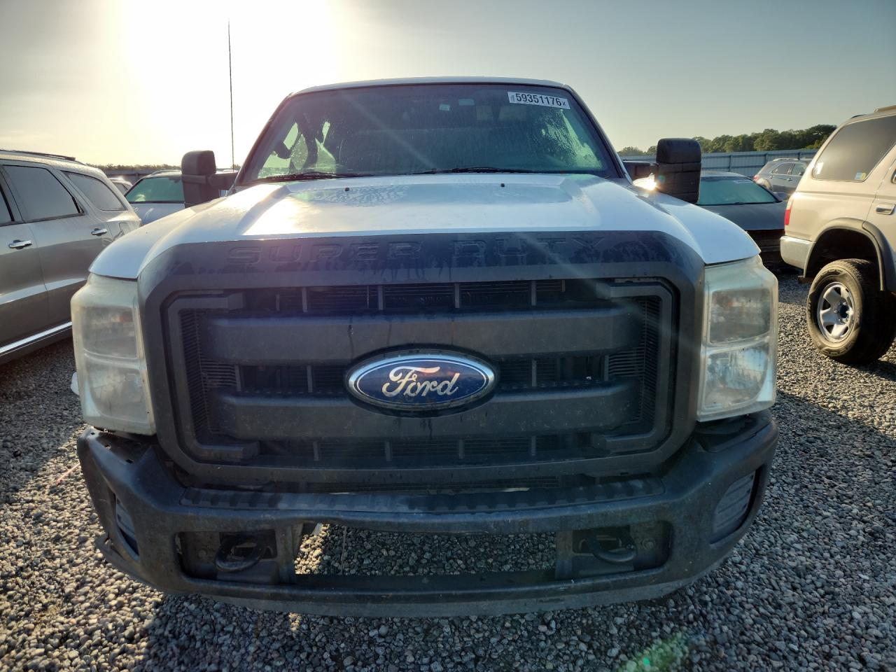 2012 Ford F250 Super Duty White vin: 1FT7W2A69CEA23733
