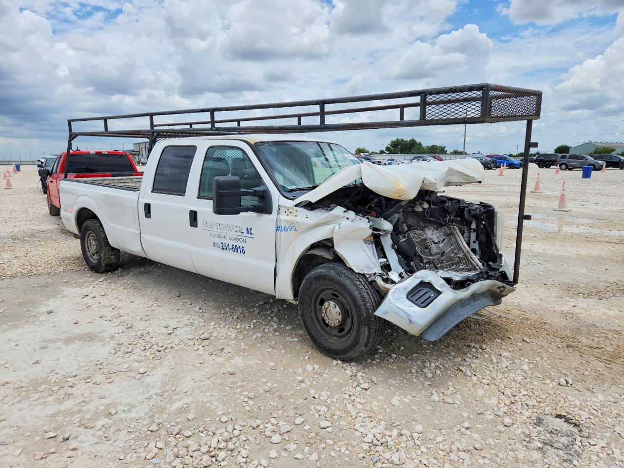 2012 Ford F250 Super Duty White vin: 1FT7W2A69CED23692