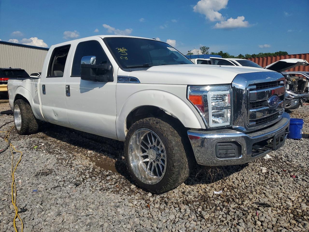 2015 Ford F250 Super Duty White vin: 1FT7W2A6XFEB45053