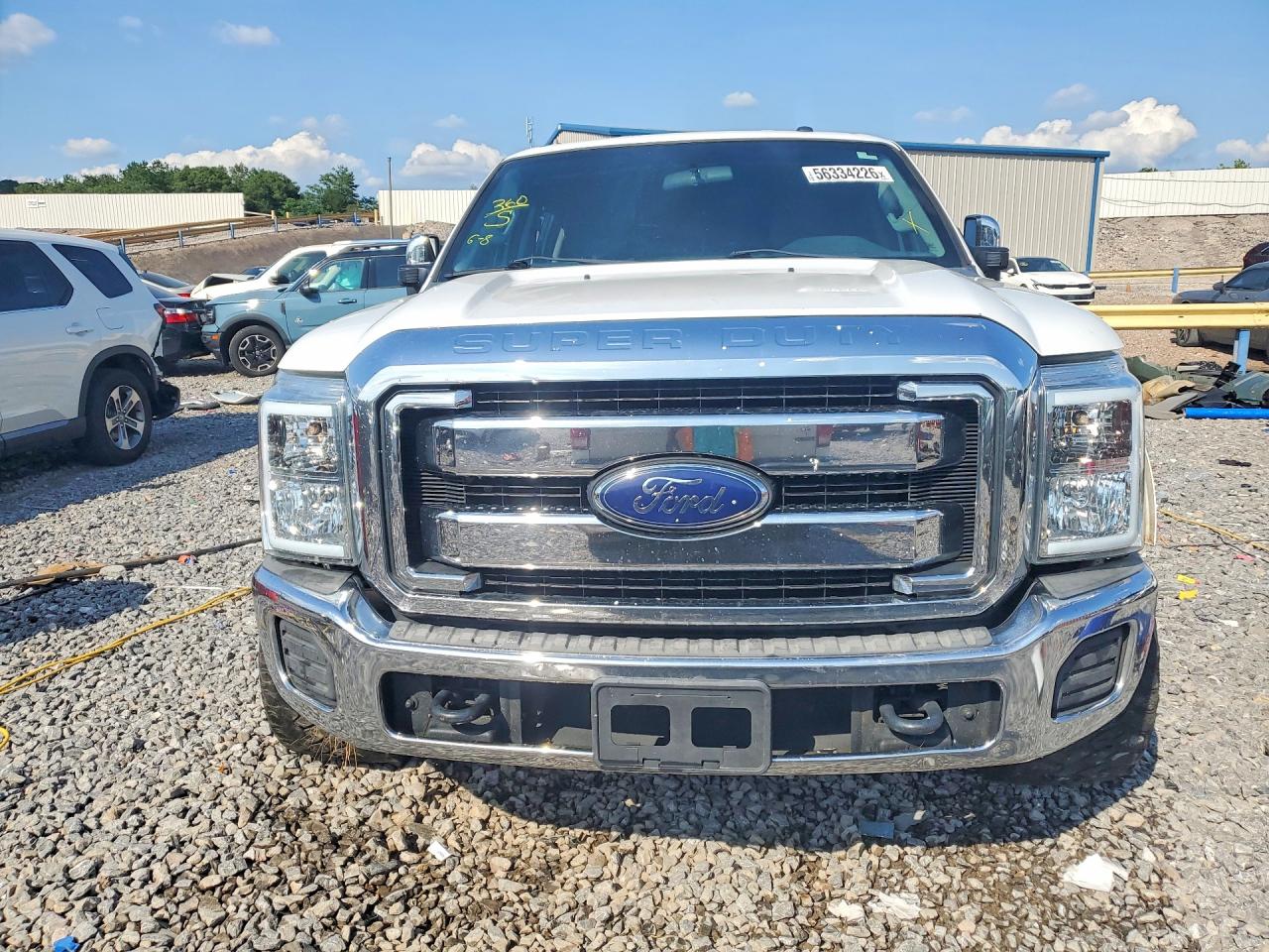 2015 Ford F250 Super Duty White vin: 1FT7W2A6XFEB45053