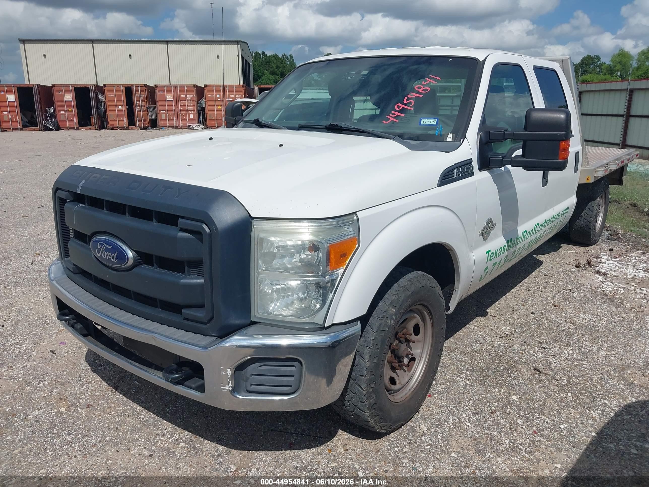 2014 Ford F-250 Xl White vin: 1FT7W2AT0EEB75957