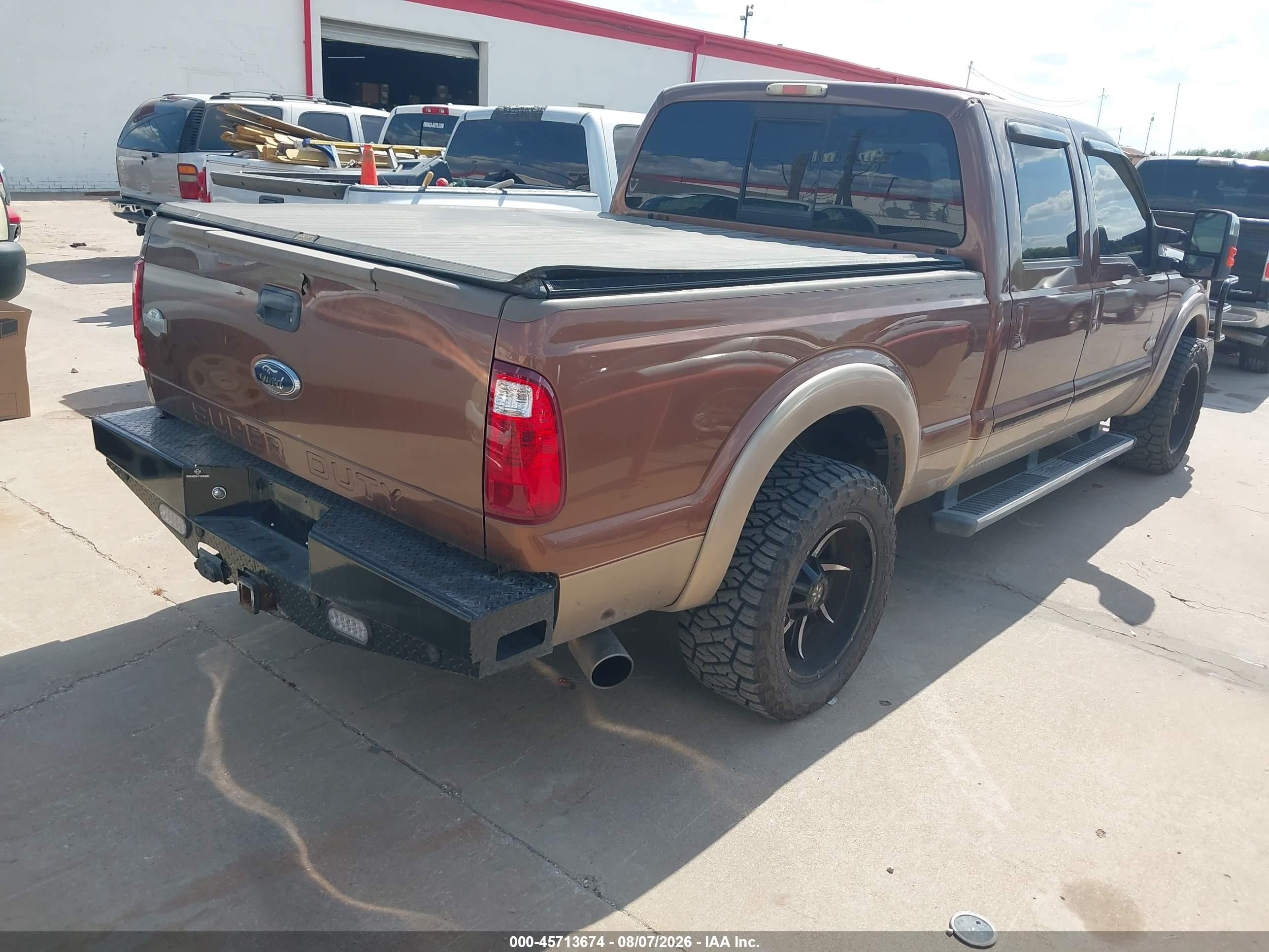 2011 Ford F-250 Lariat Brown vin: 1FT7W2AT1BEA58514