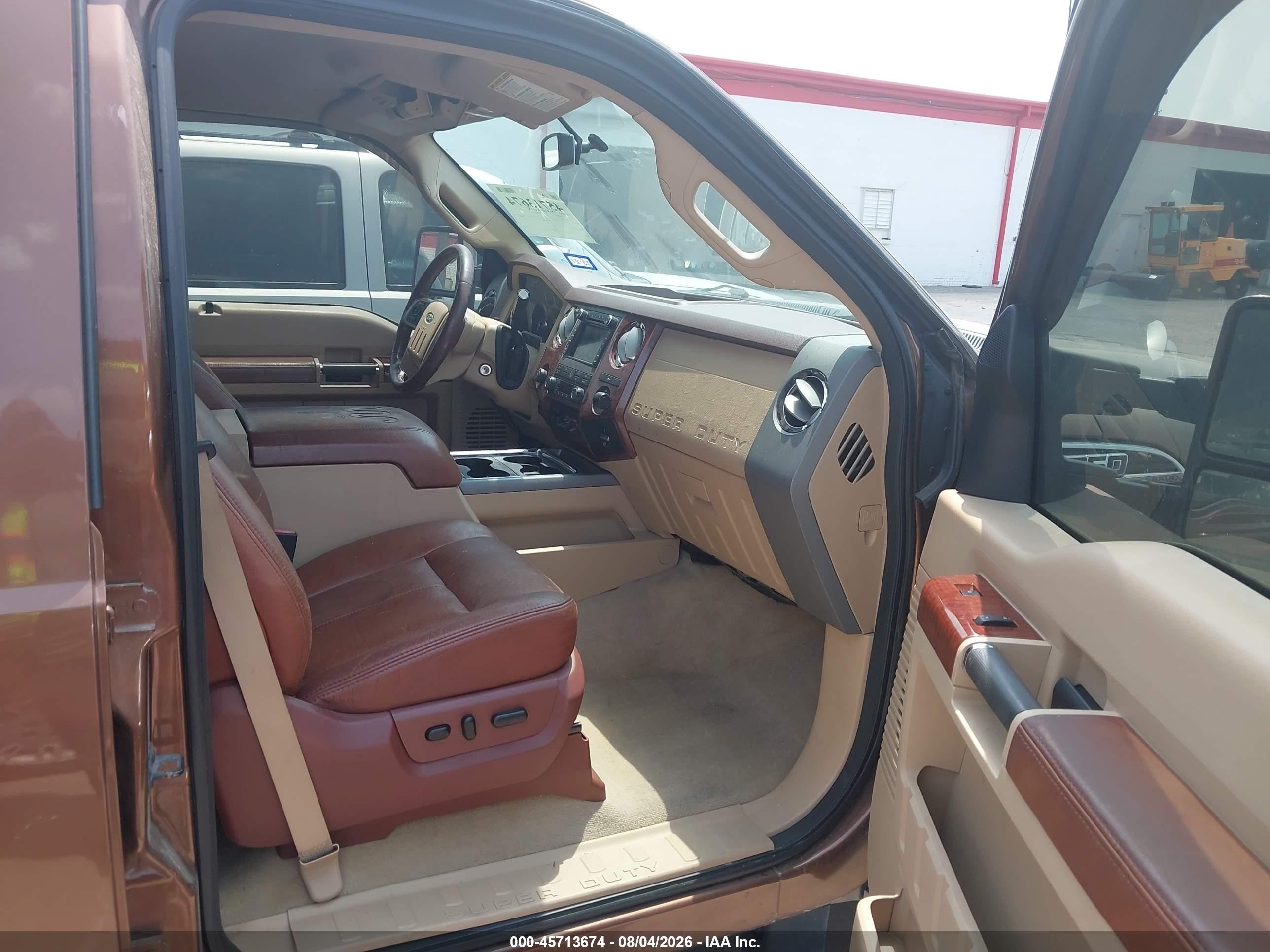 2011 Ford F-250 Lariat Brown vin: 1FT7W2AT1BEA58514