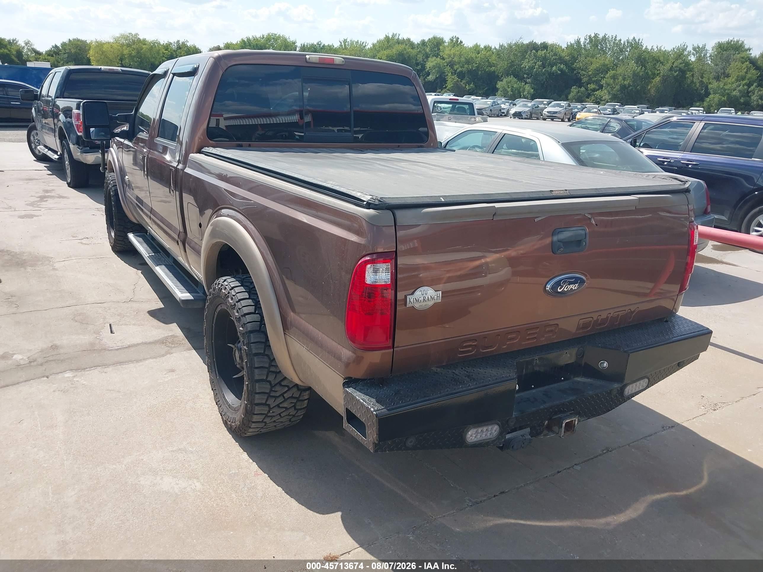 2011 Ford F-250 Lariat Brown vin: 1FT7W2AT1BEA58514