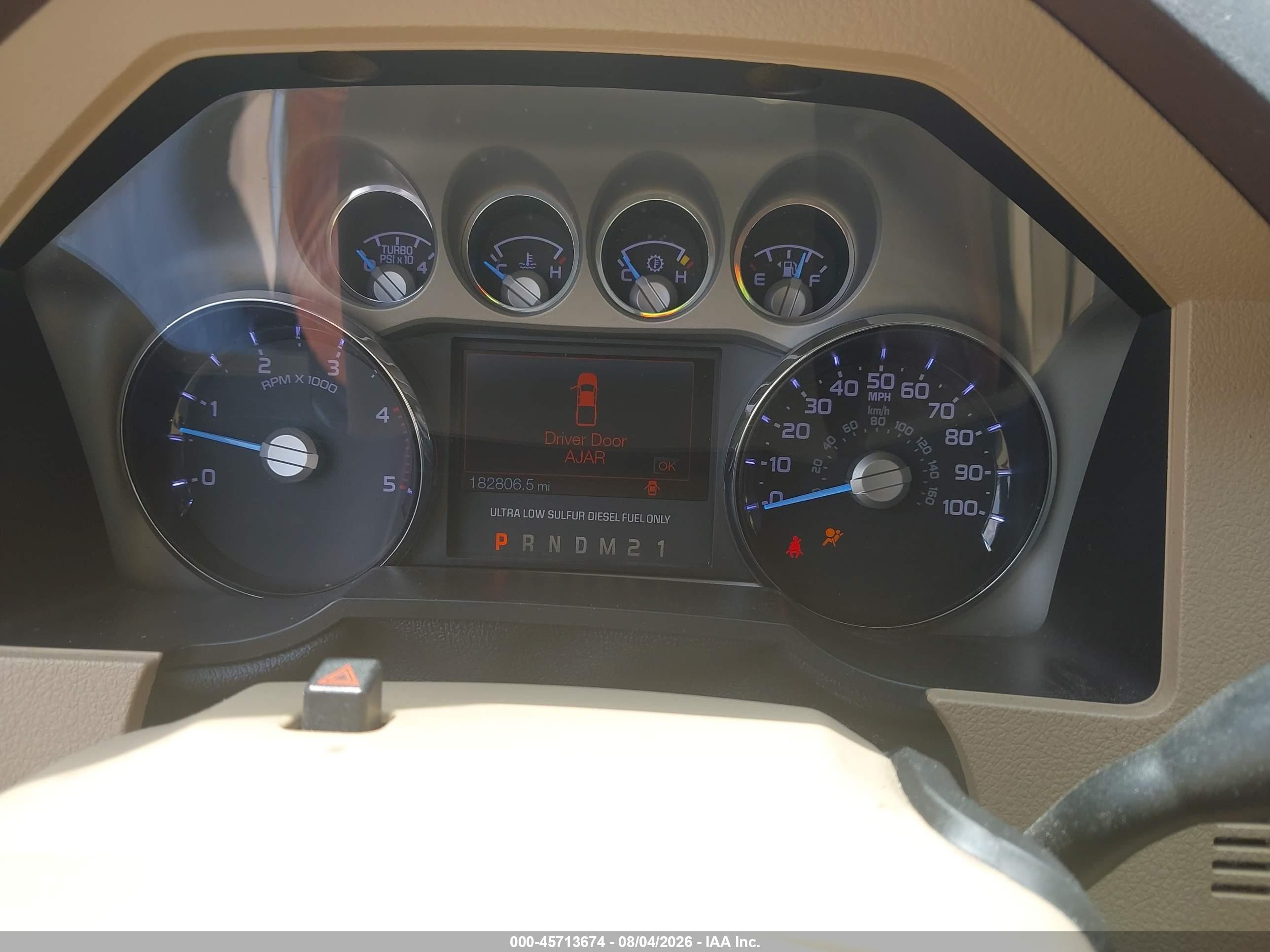 2011 Ford F-250 Lariat Brown vin: 1FT7W2AT1BEA58514