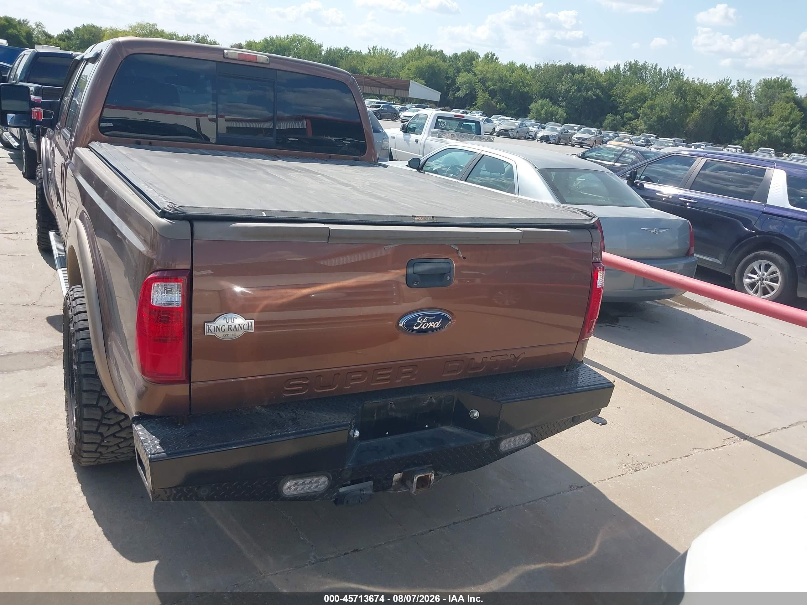 2011 Ford F-250 Lariat Brown vin: 1FT7W2AT1BEA58514