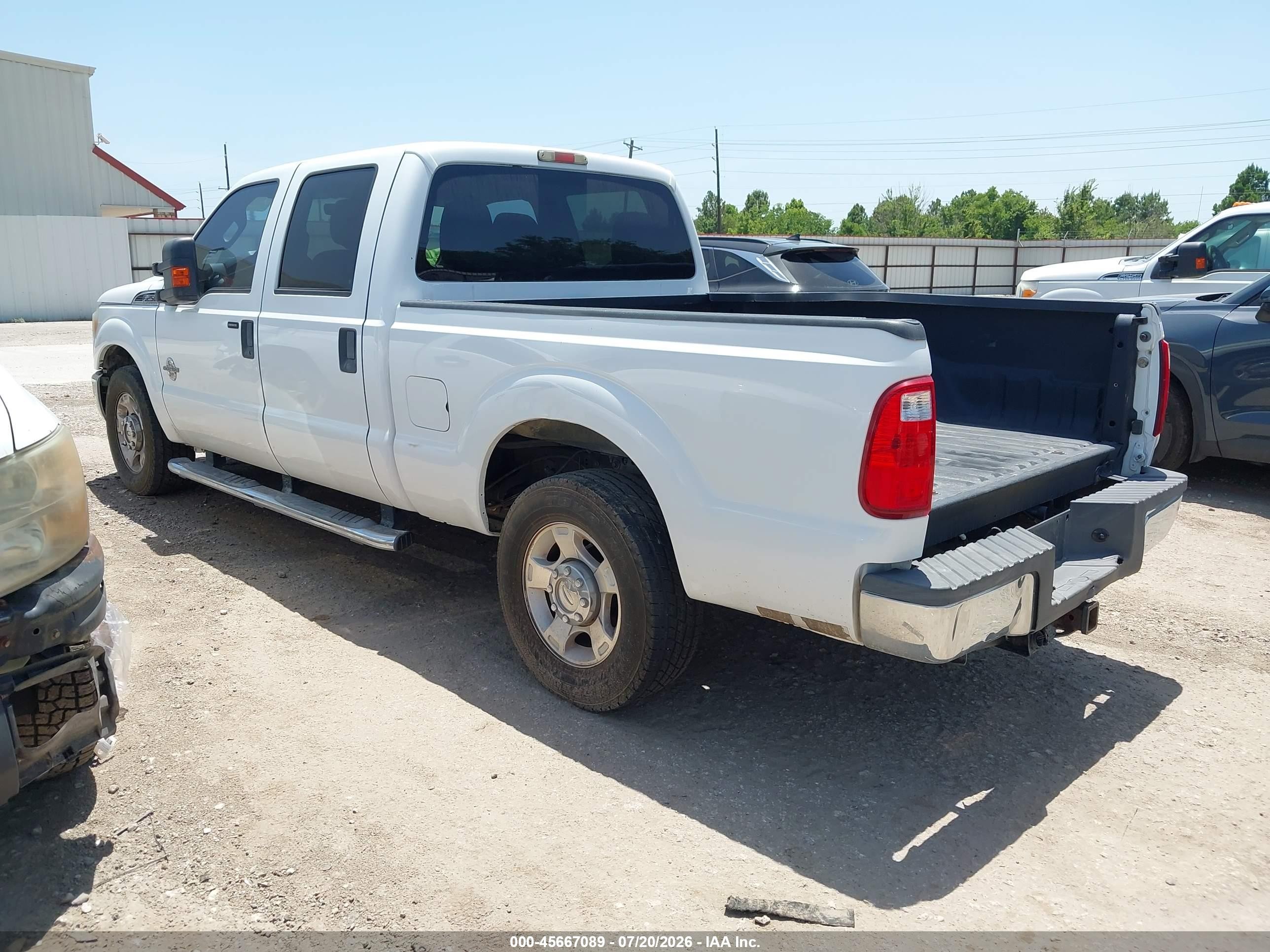2011 Ford Super Duty F-250 Srw Xlt White vin: 1FT7W2AT3BEC10812