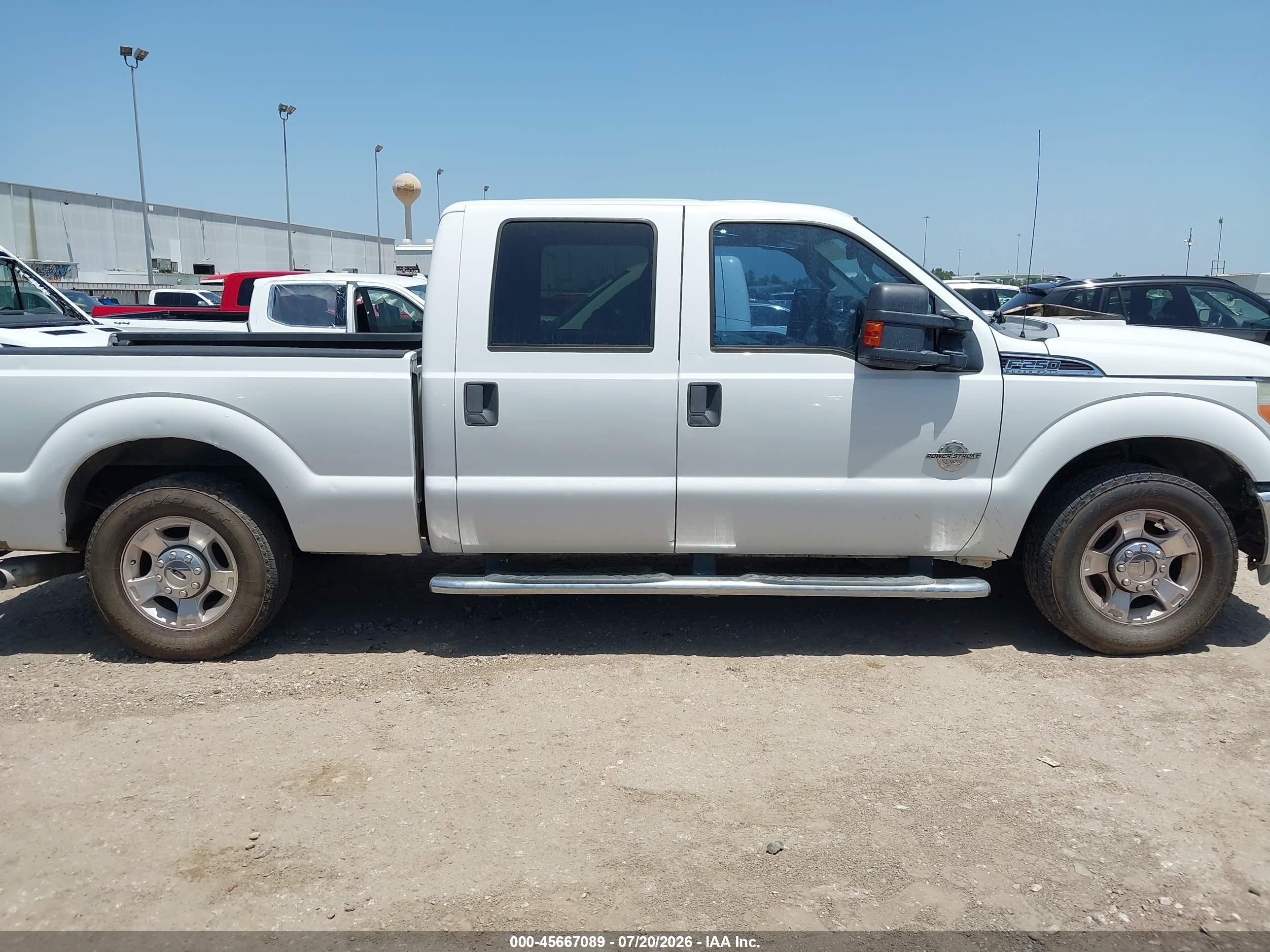 2011 Ford Super Duty F-250 Srw Xlt White vin: 1FT7W2AT3BEC10812