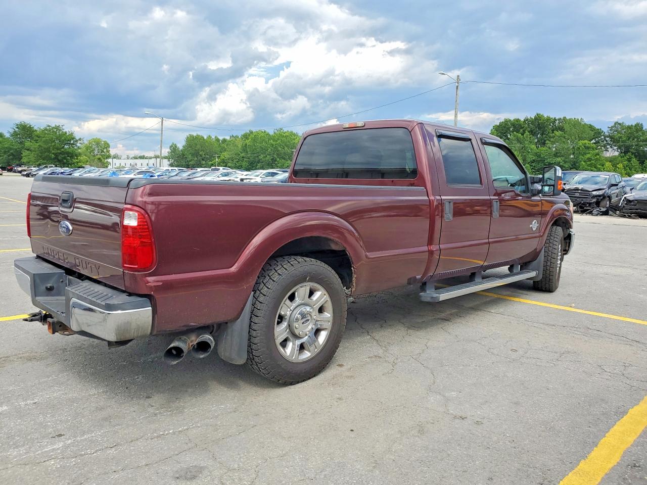 2011 Ford F250 Super Duty Maroon vin: 1FT7W2AT4BEB22089