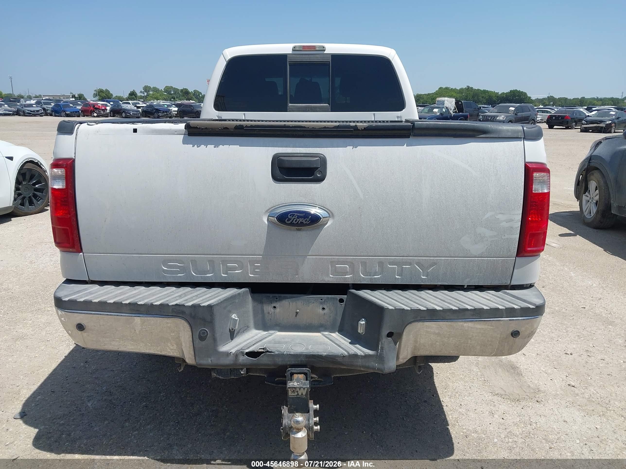 2012 Ford Super Duty F-250 Srw Lariat White vin: 1FT7W2AT4CED14632