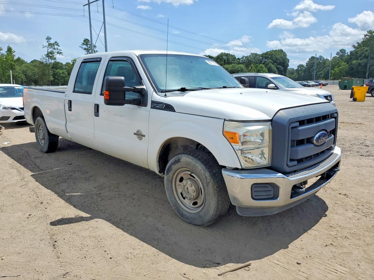 2015 Ford F250 Super Duty White vin: 1FT7W2AT5FEB39165