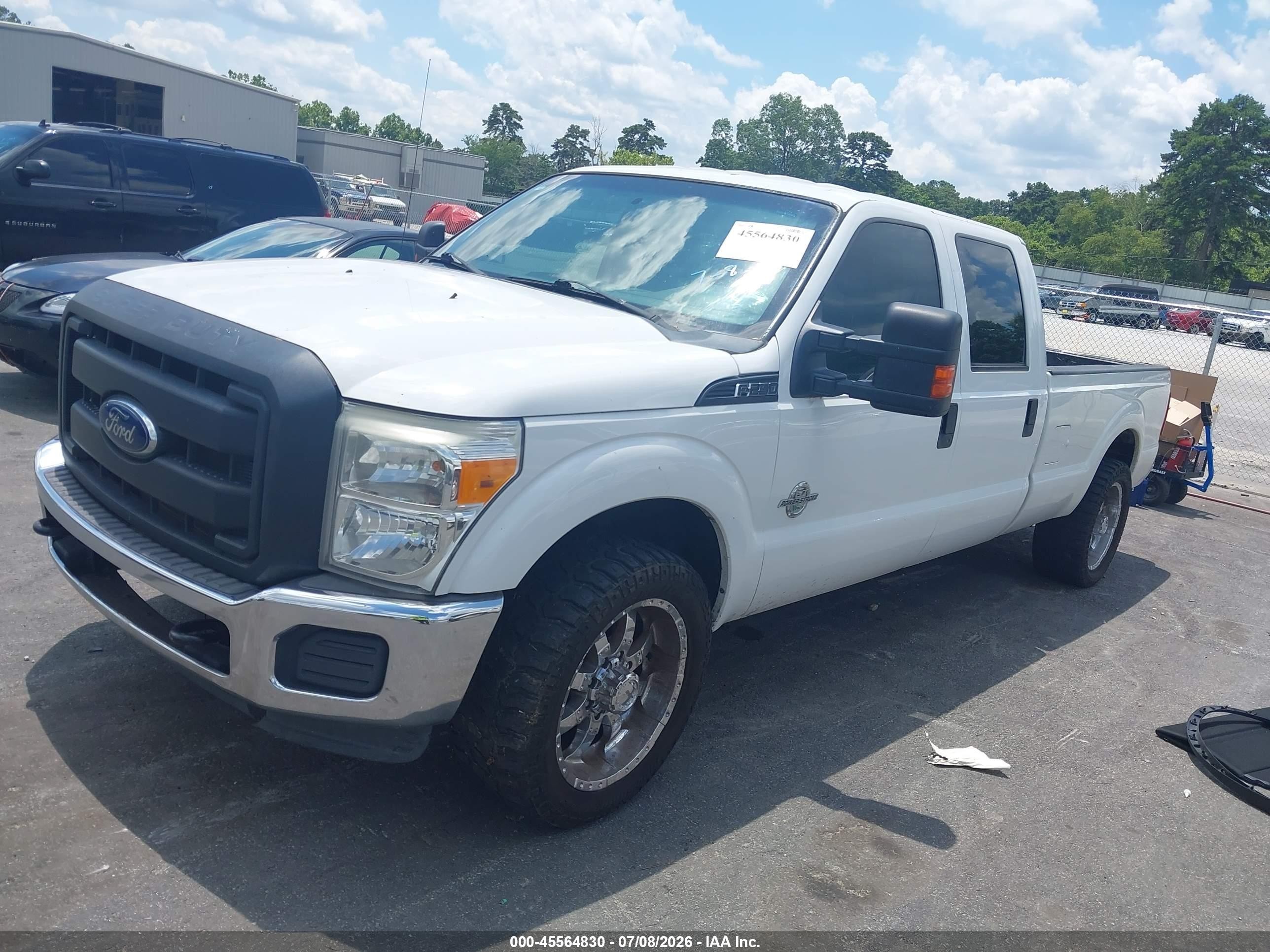 2013 Ford F-250 Xl White vin: 1FT7W2AT7DEA15606