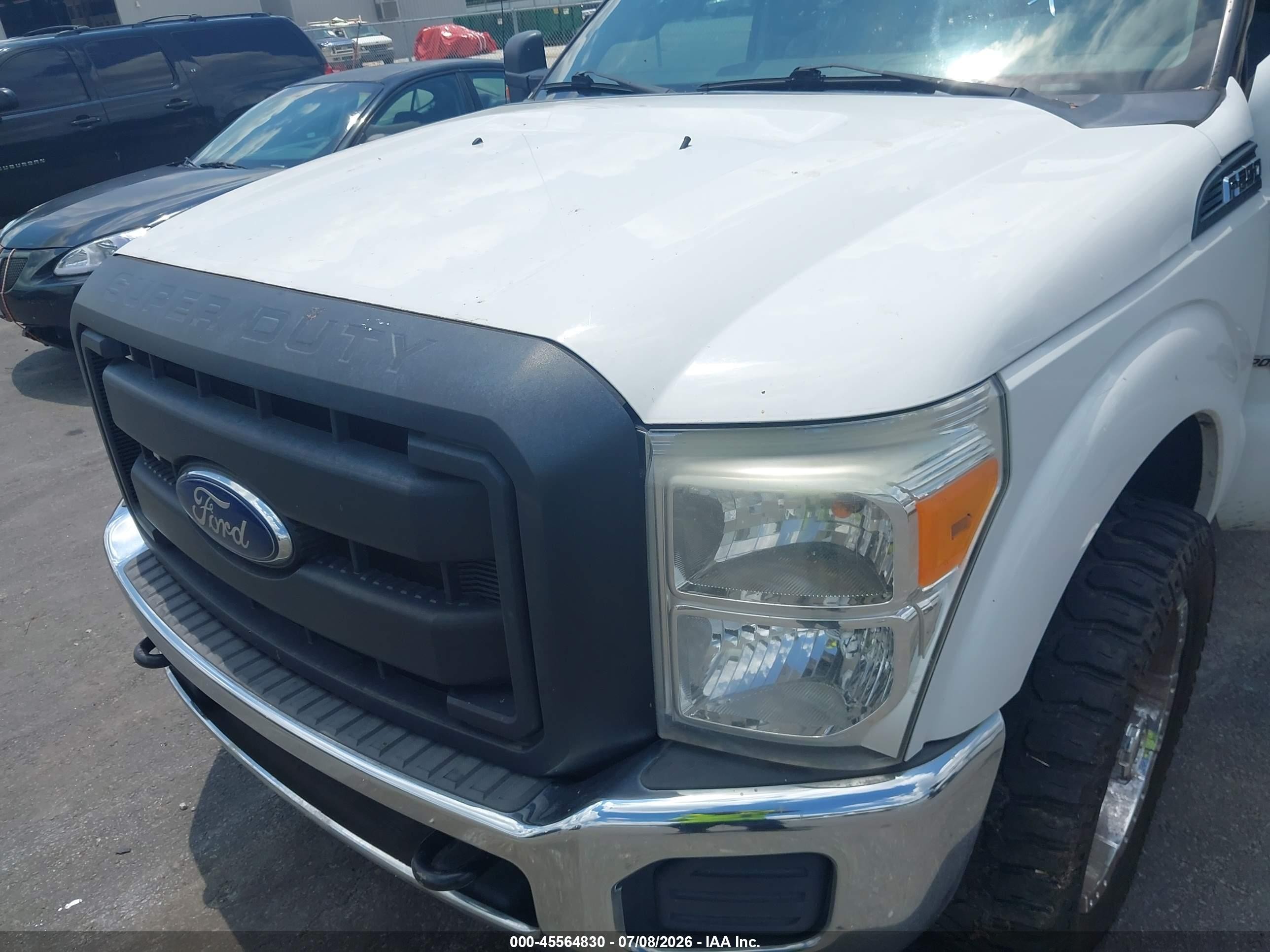 2013 Ford F-250 Xl White vin: 1FT7W2AT7DEA15606