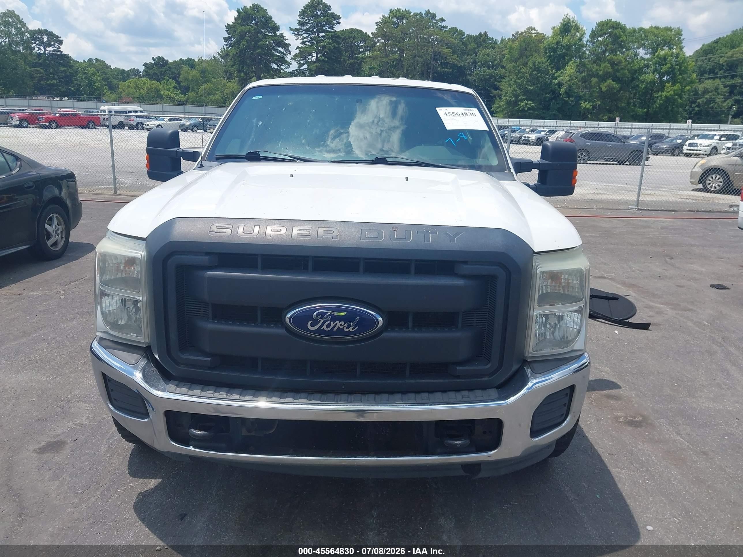 2013 Ford F-250 Xl White vin: 1FT7W2AT7DEA15606