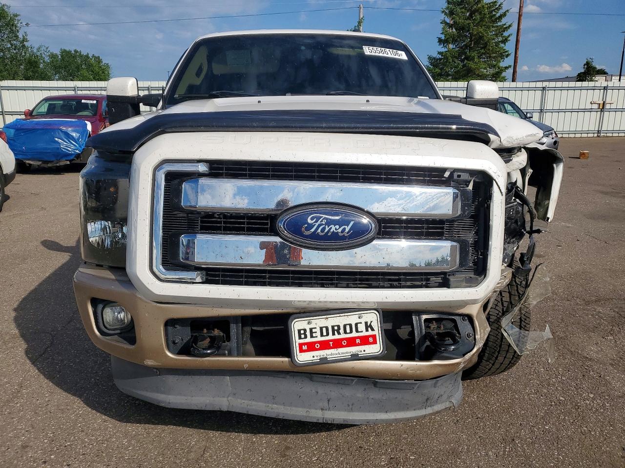 2012 Ford F250 Super Duty White vin: 1FT7W2B60CEC91391