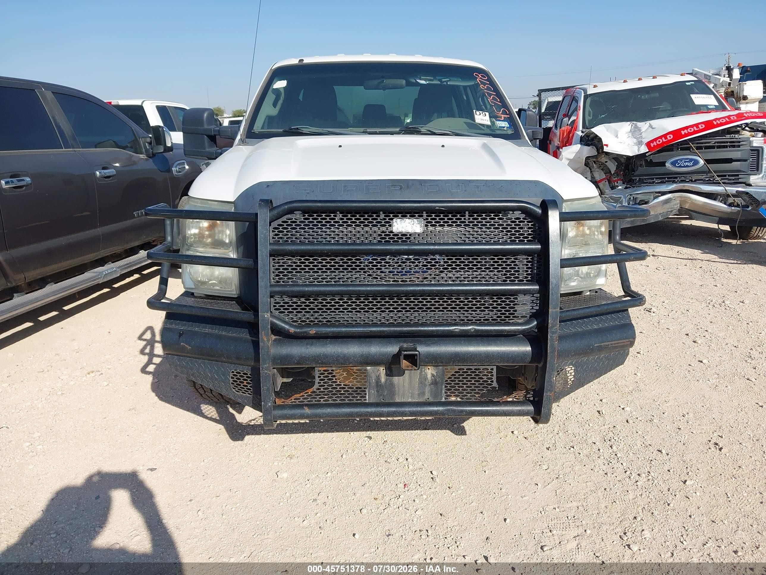 2012 Ford F-250 Xl White vin: 1FT7W2B60CEC92654