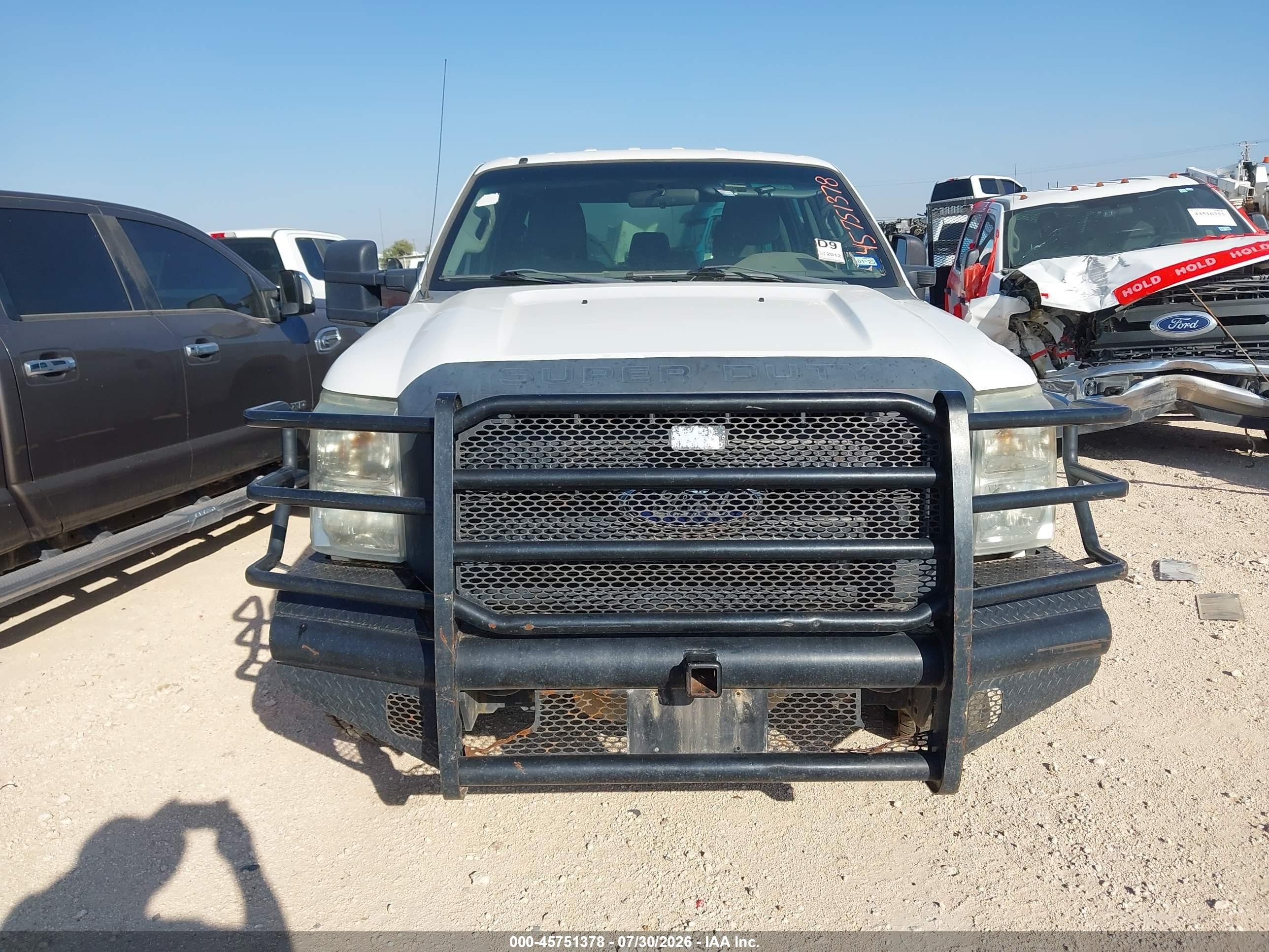 2012 Ford F-250 Xl White vin: 1FT7W2B60CEC92654