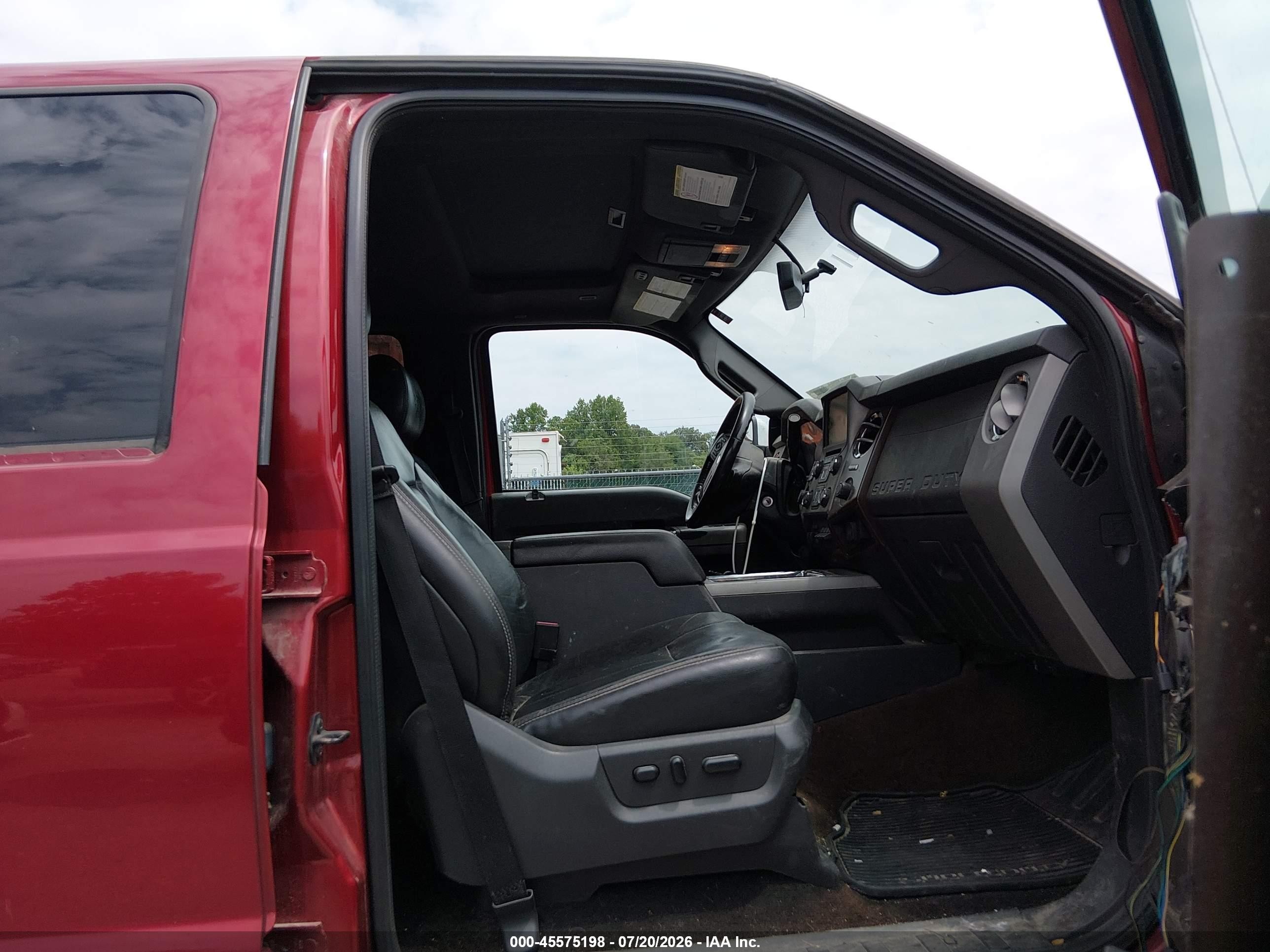 2013 Ford Super Duty F-250 Srw Lariat Красный vin: 1FT7W2B60DEB32985