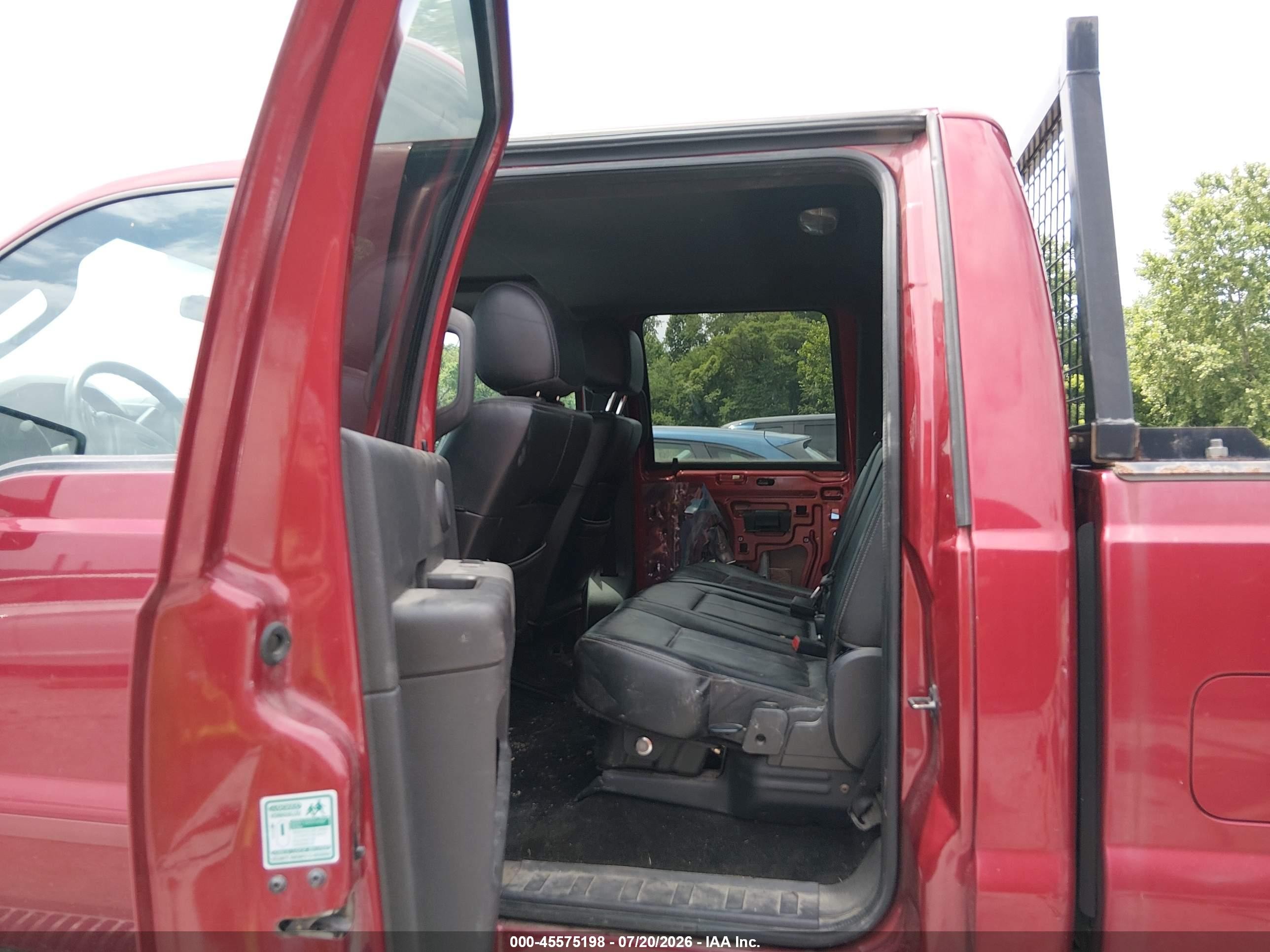 2013 Ford Super Duty F-250 Srw Lariat Красный vin: 1FT7W2B60DEB32985