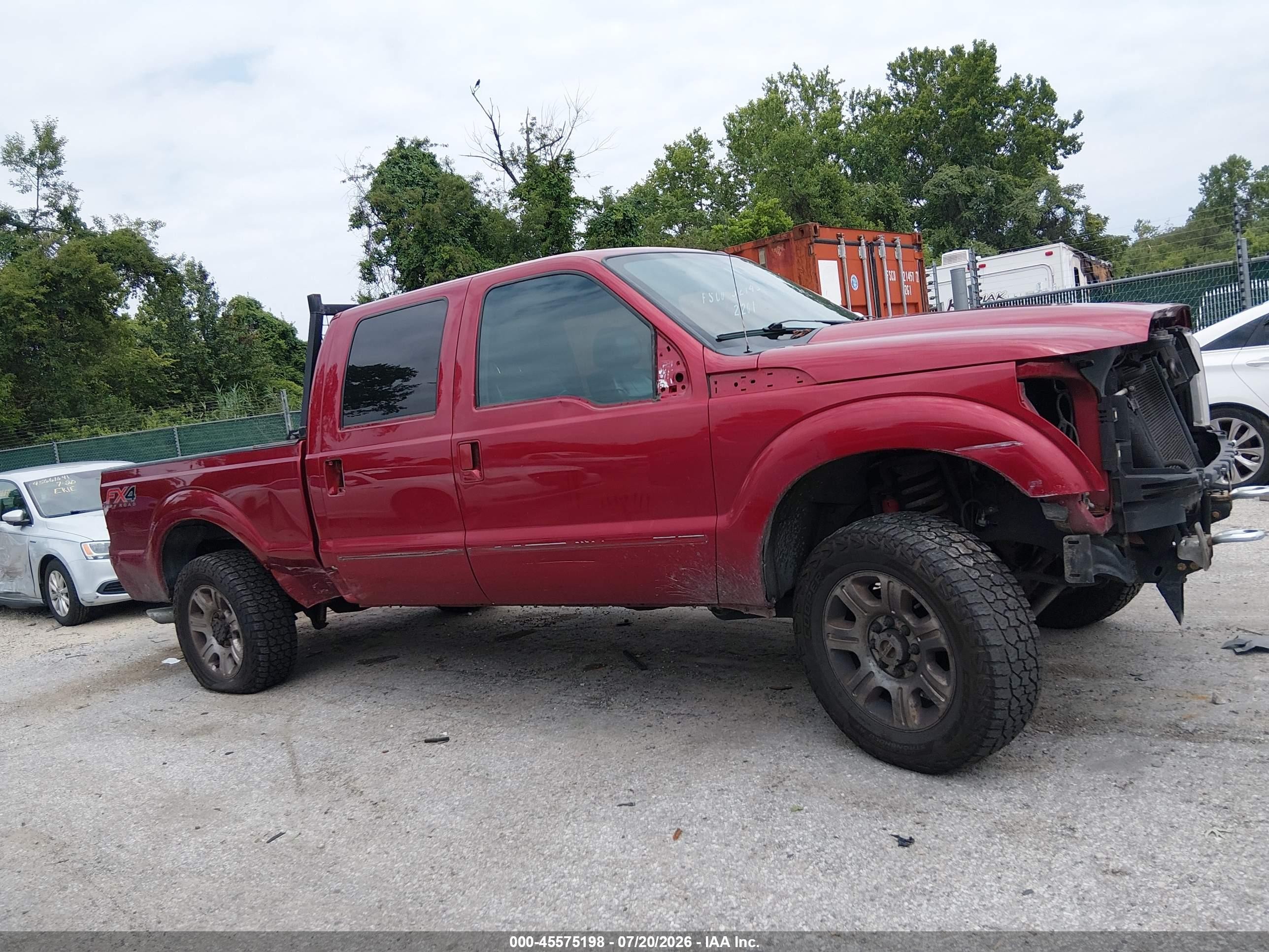 2013 Ford Super Duty F-250 Srw Lariat Красный vin: 1FT7W2B60DEB32985