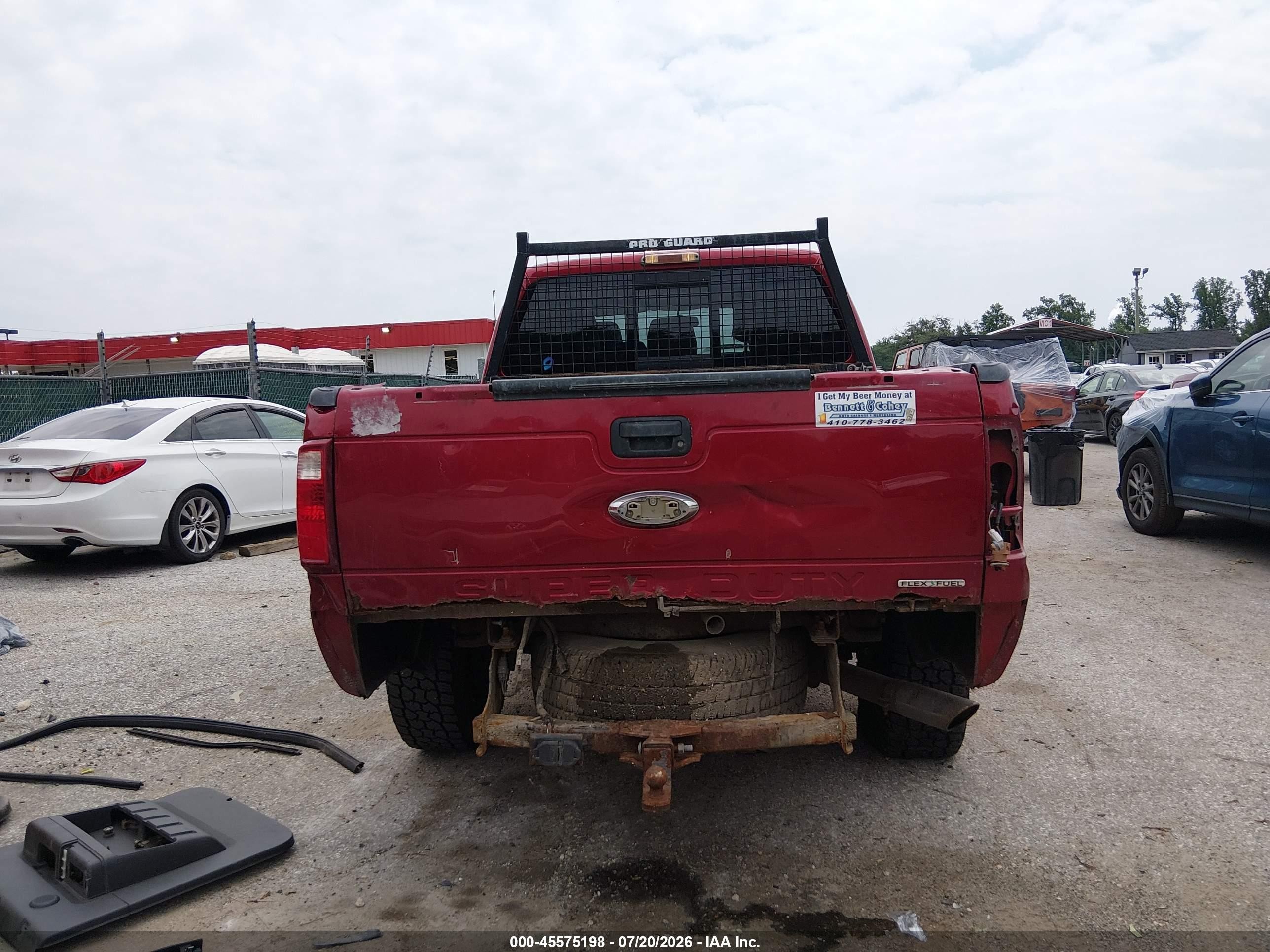 2013 Ford Super Duty F-250 Srw Lariat Красный vin: 1FT7W2B60DEB32985