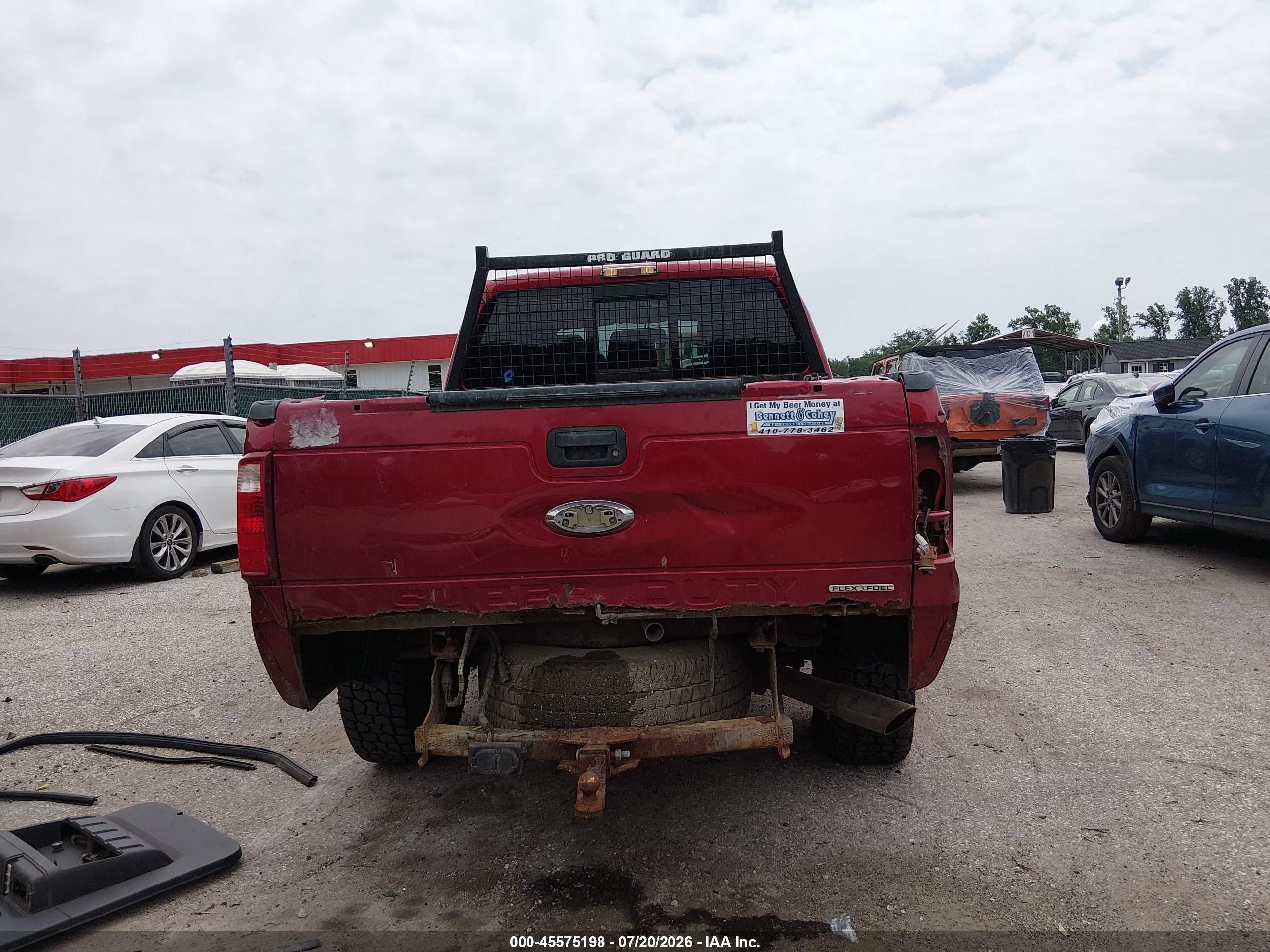 2013 Ford Super Duty F-250 Srw Lariat Красный vin: 1FT7W2B60DEB32985