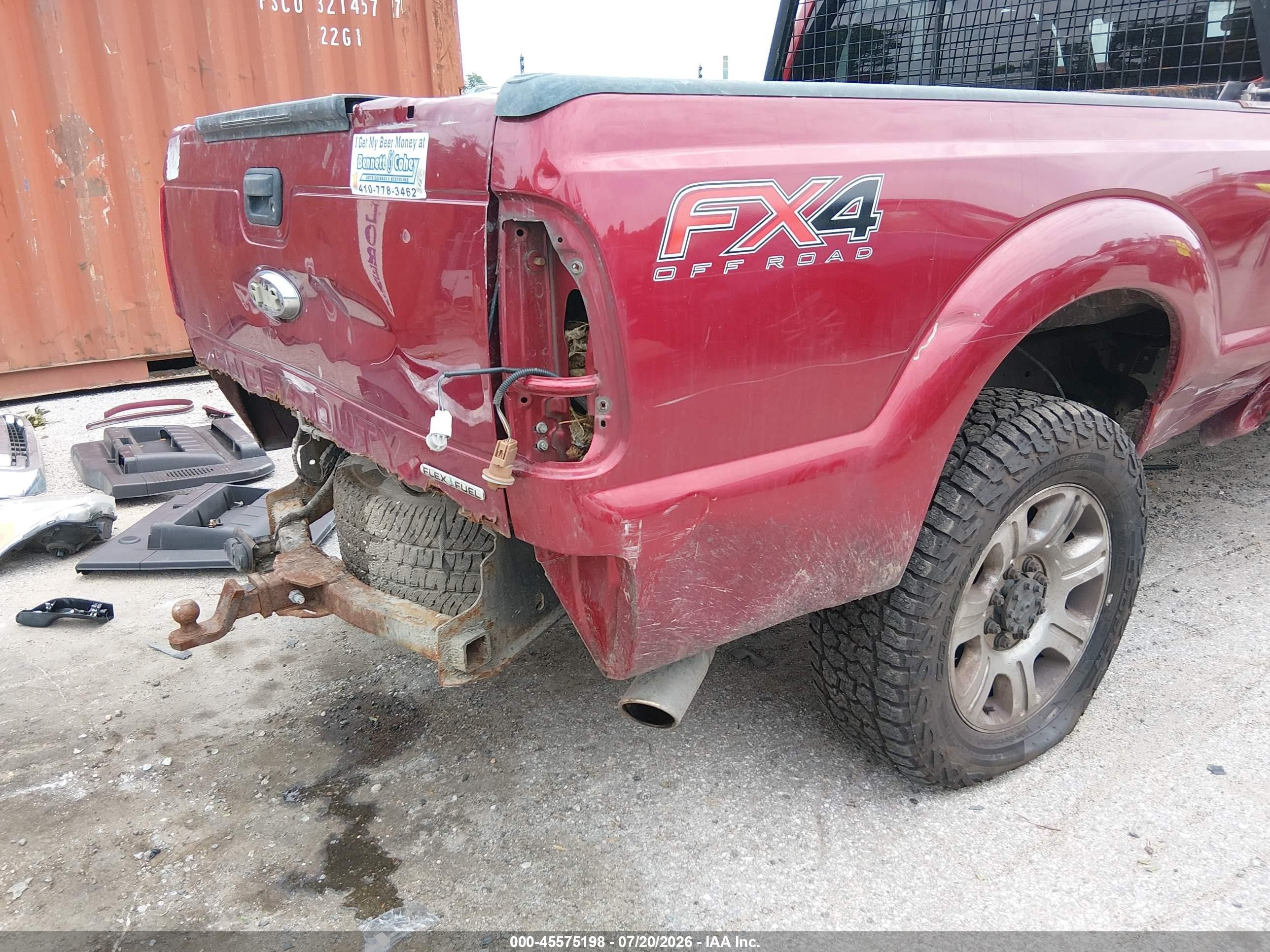 2013 Ford Super Duty F-250 Srw Lariat Красный vin: 1FT7W2B60DEB32985