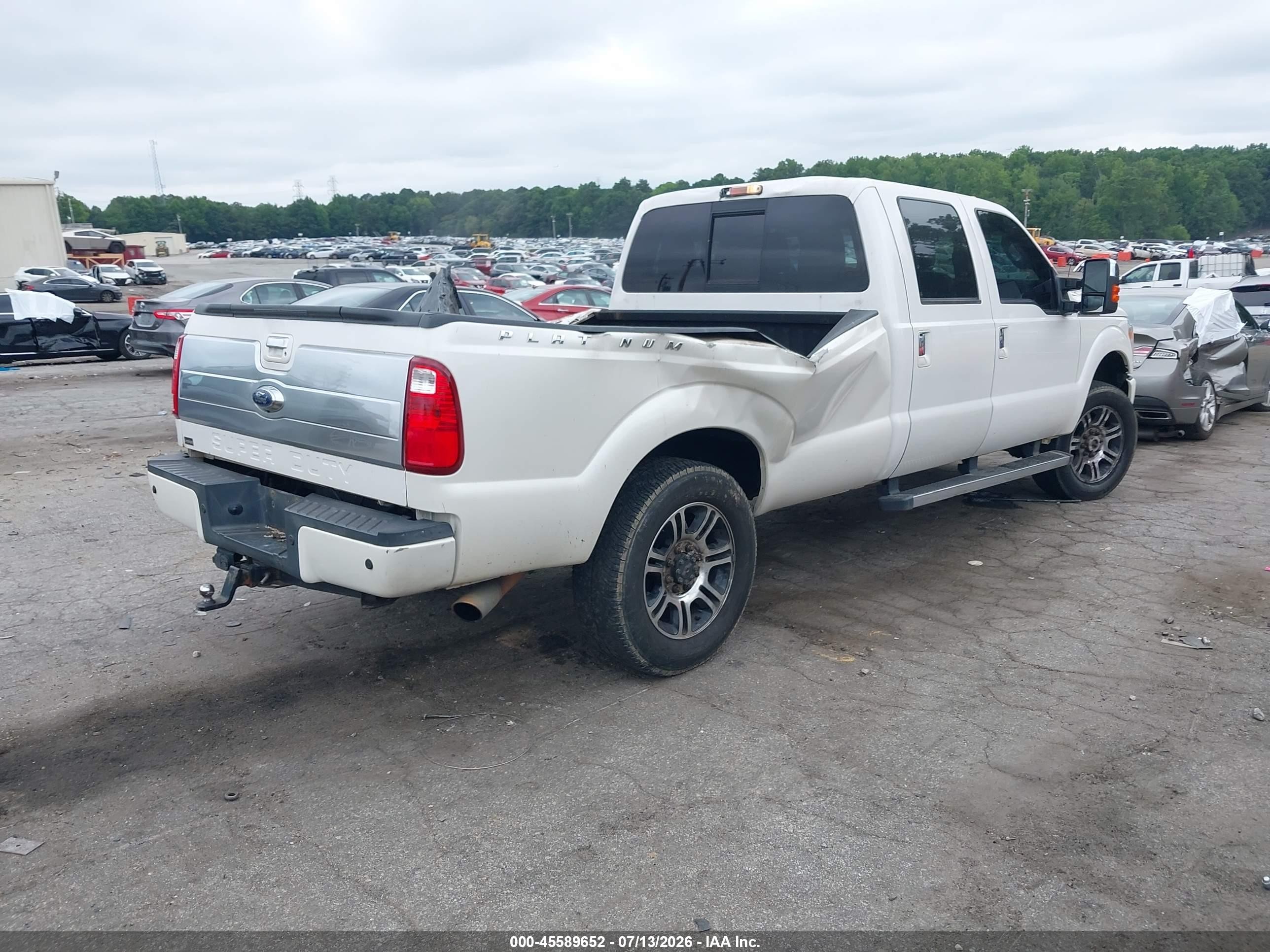 2014 Ford F-250 Lariat White vin: 1FT7W2B60EEA95793